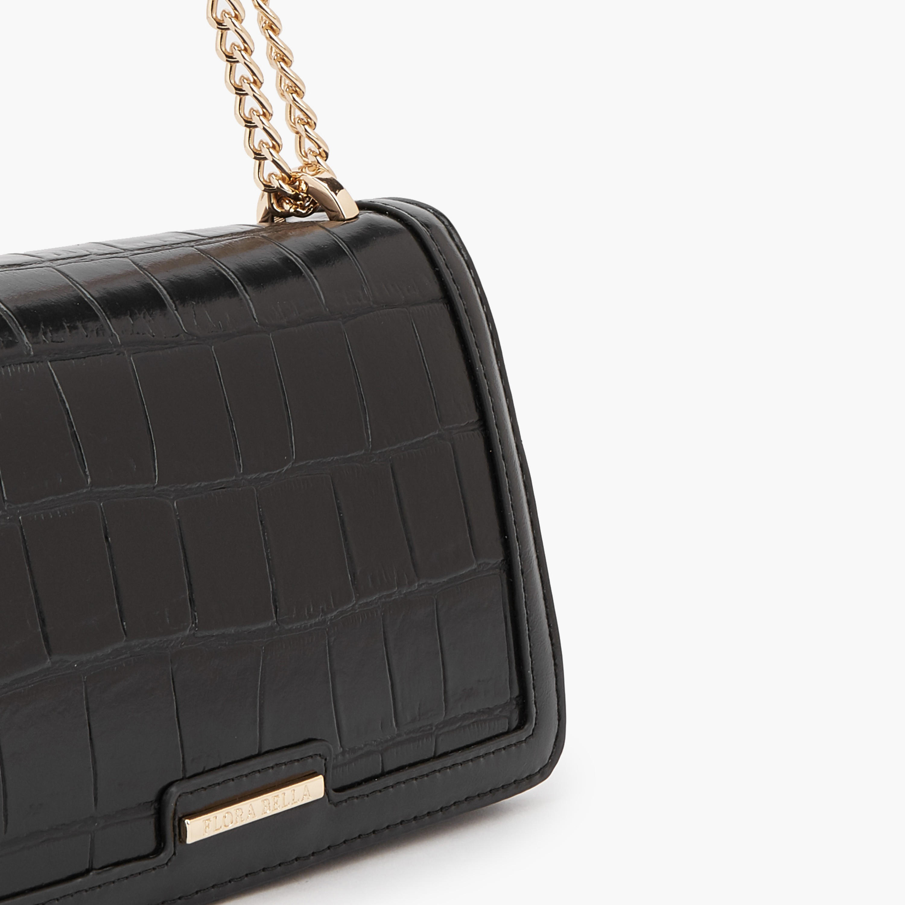 شنطة كروس بودي بارزة الملمس بحزام سلسلة من فلورا بيلا-women-bagsandwallets-handbags-image-4