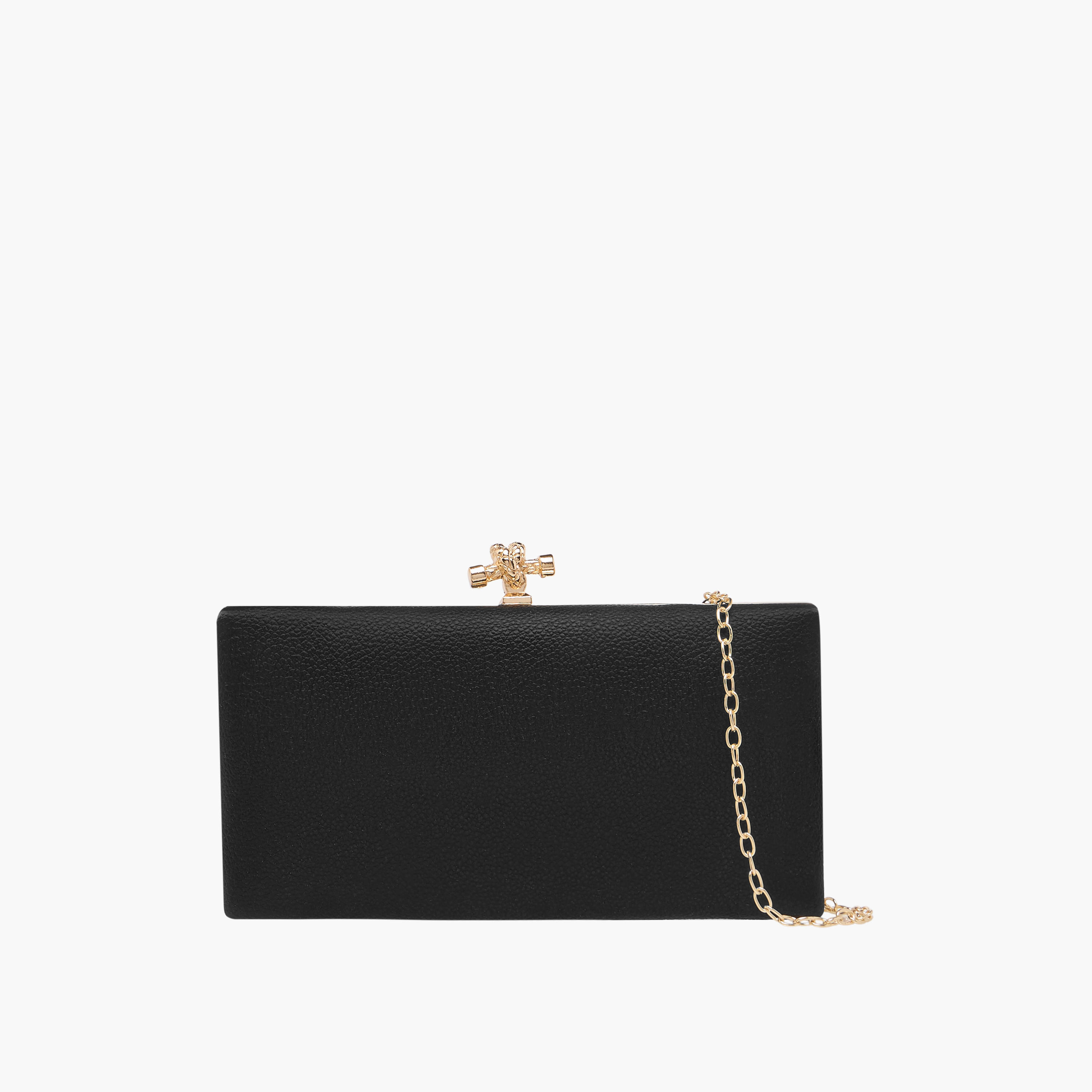 Flora Bella Solid Clutch with Chain Strap-women-bagsandwallets-handbags-image-1