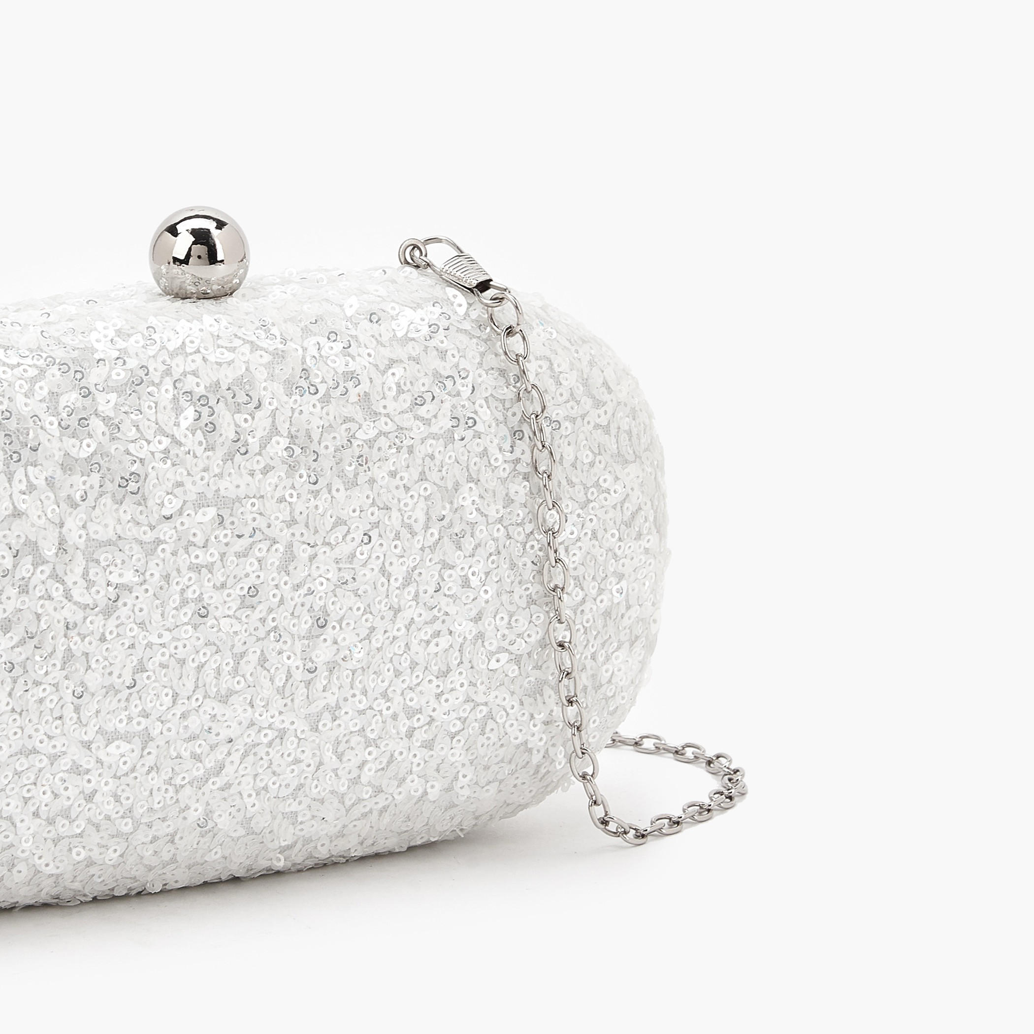 شنطة كلاتش مزينة بالترتر بحزام سلسلة من فلورا بيلا-women-bagsandwallets-handbags-image-4