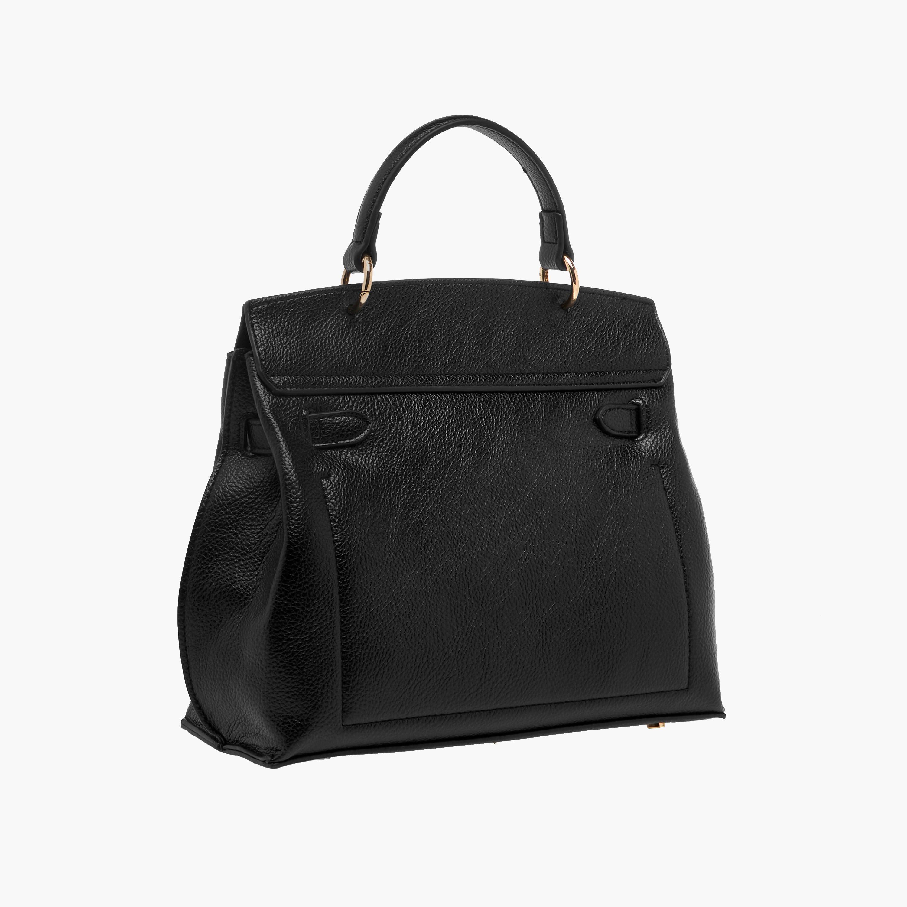 Flora Bella Solid Satchel Bag with Twist Lock Closure-women-bagsandwallets-handbags-image-3
