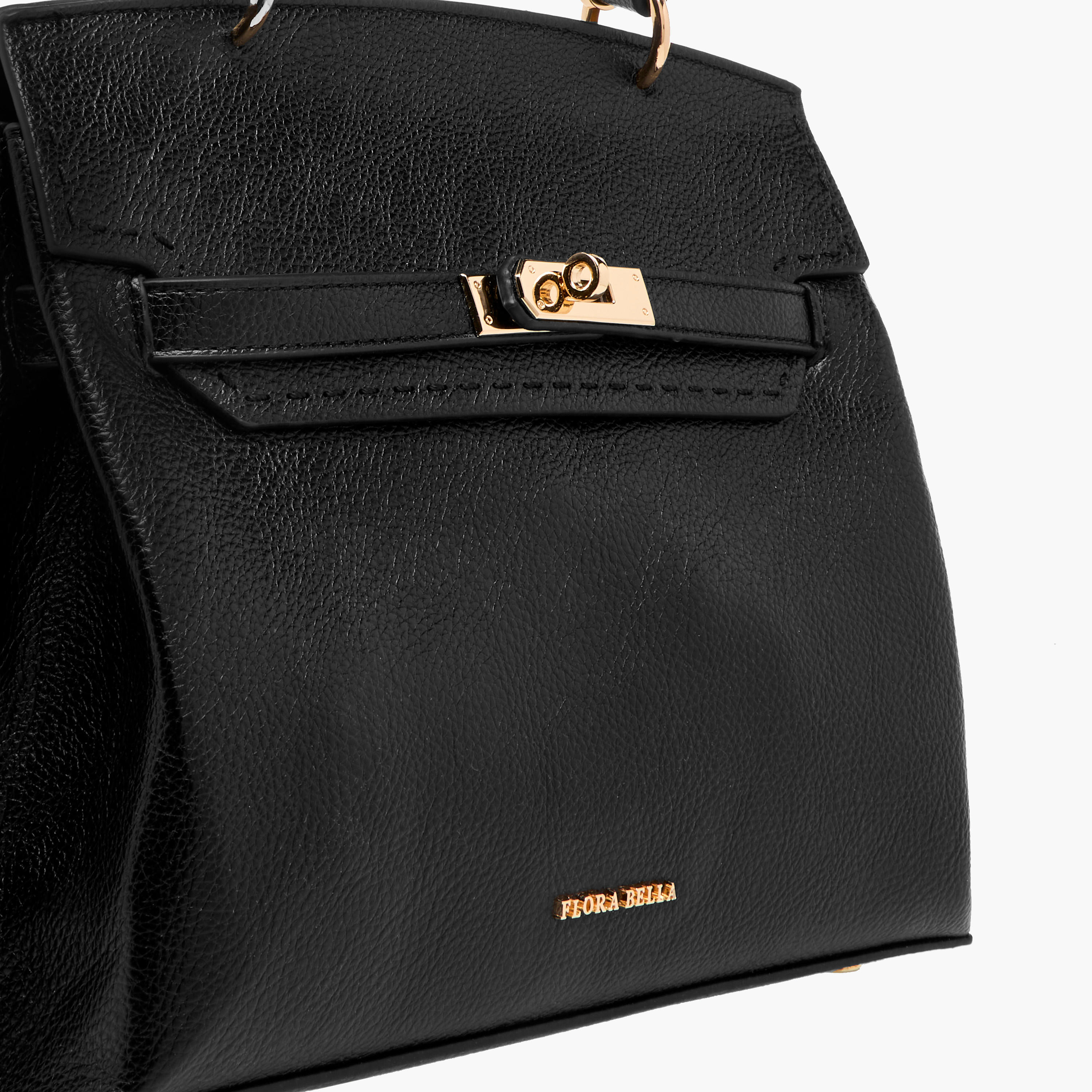 Flora Bella Solid Satchel Bag with Twist Lock Closure-women-bagsandwallets-handbags-image-4