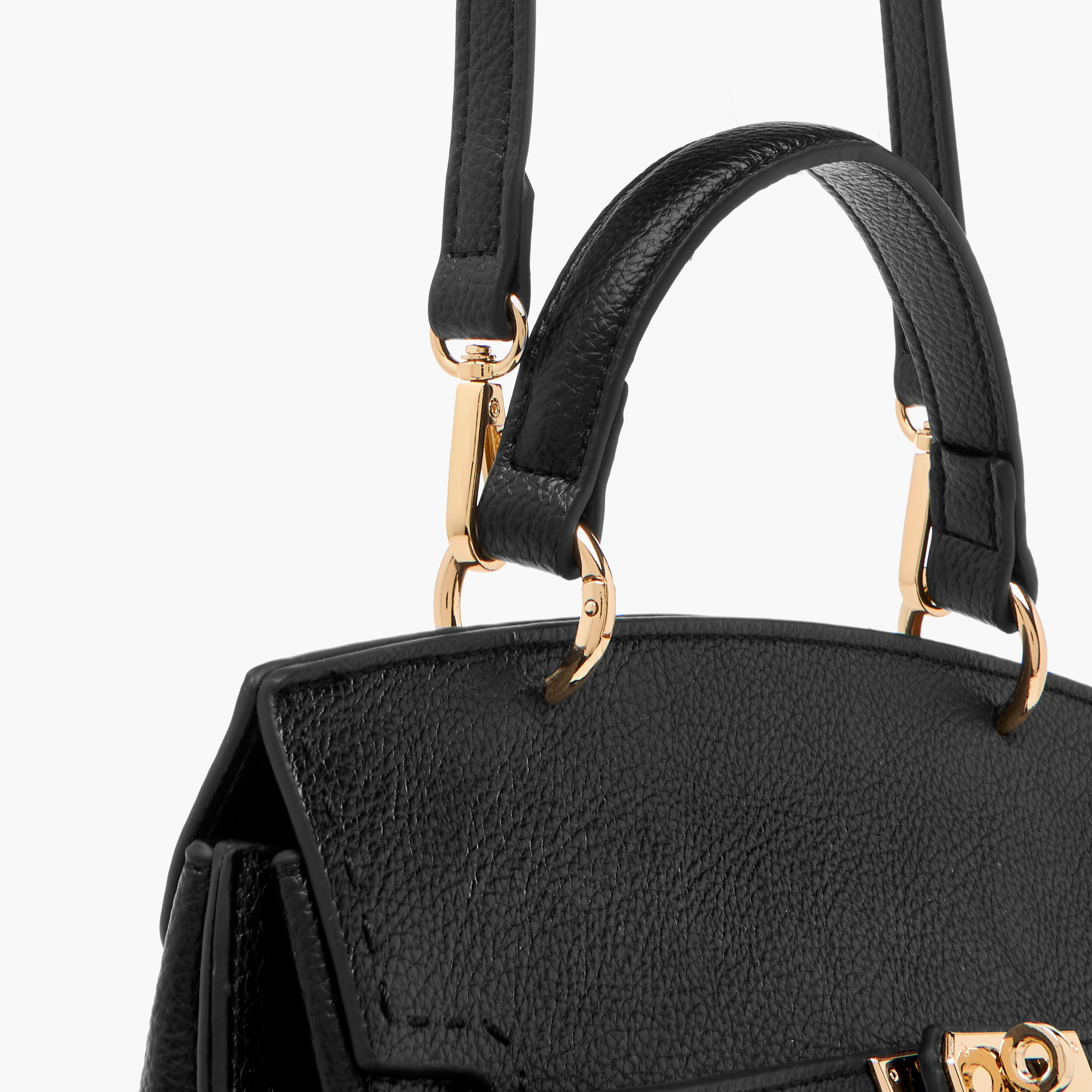 Flora Bella Solid Satchel Bag with Twist Lock Closure-women-bagsandwallets-handbags-image-5