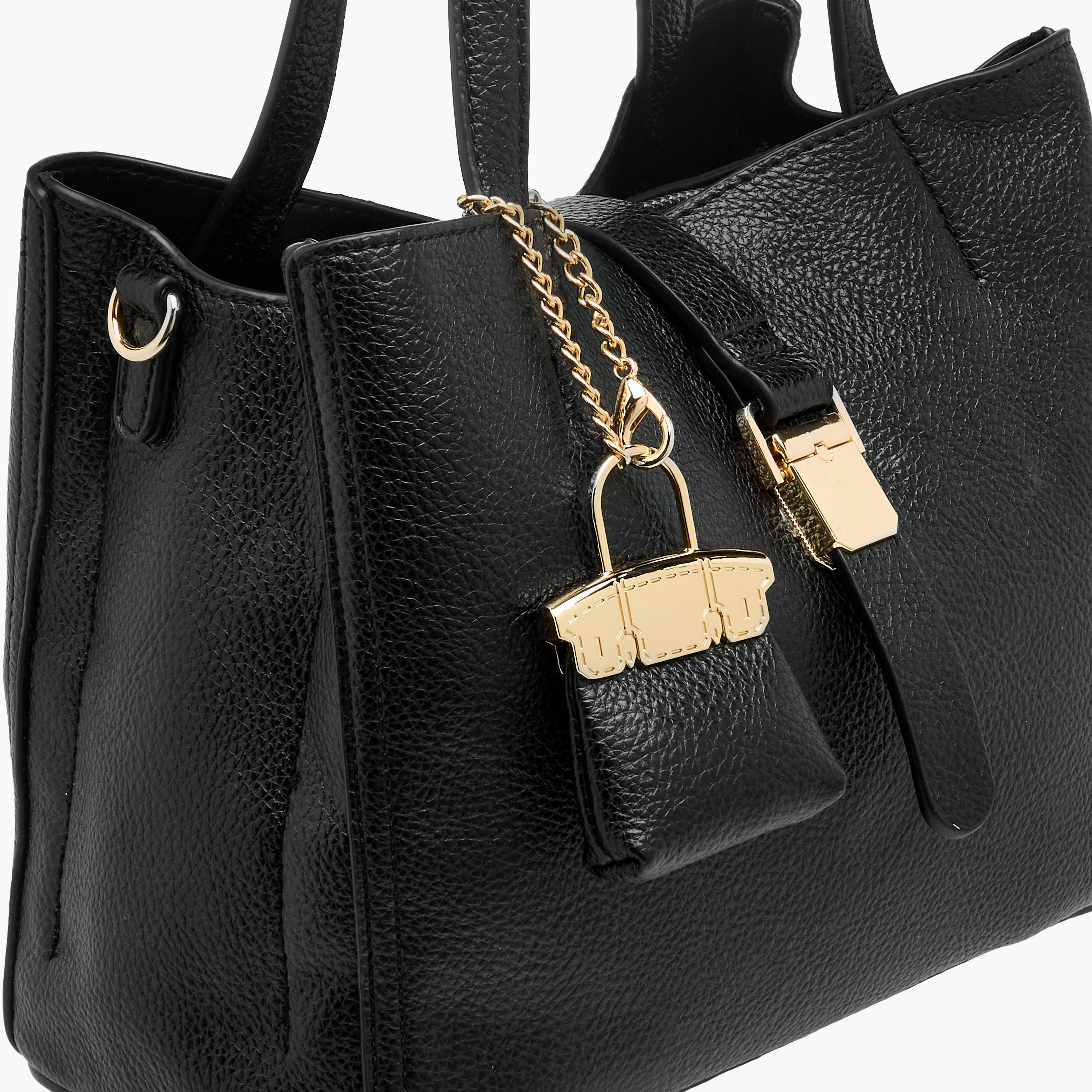 Flora Bella Solid Tote Bag with Charm Accent-women-bagsandwallets-handbags-image-4