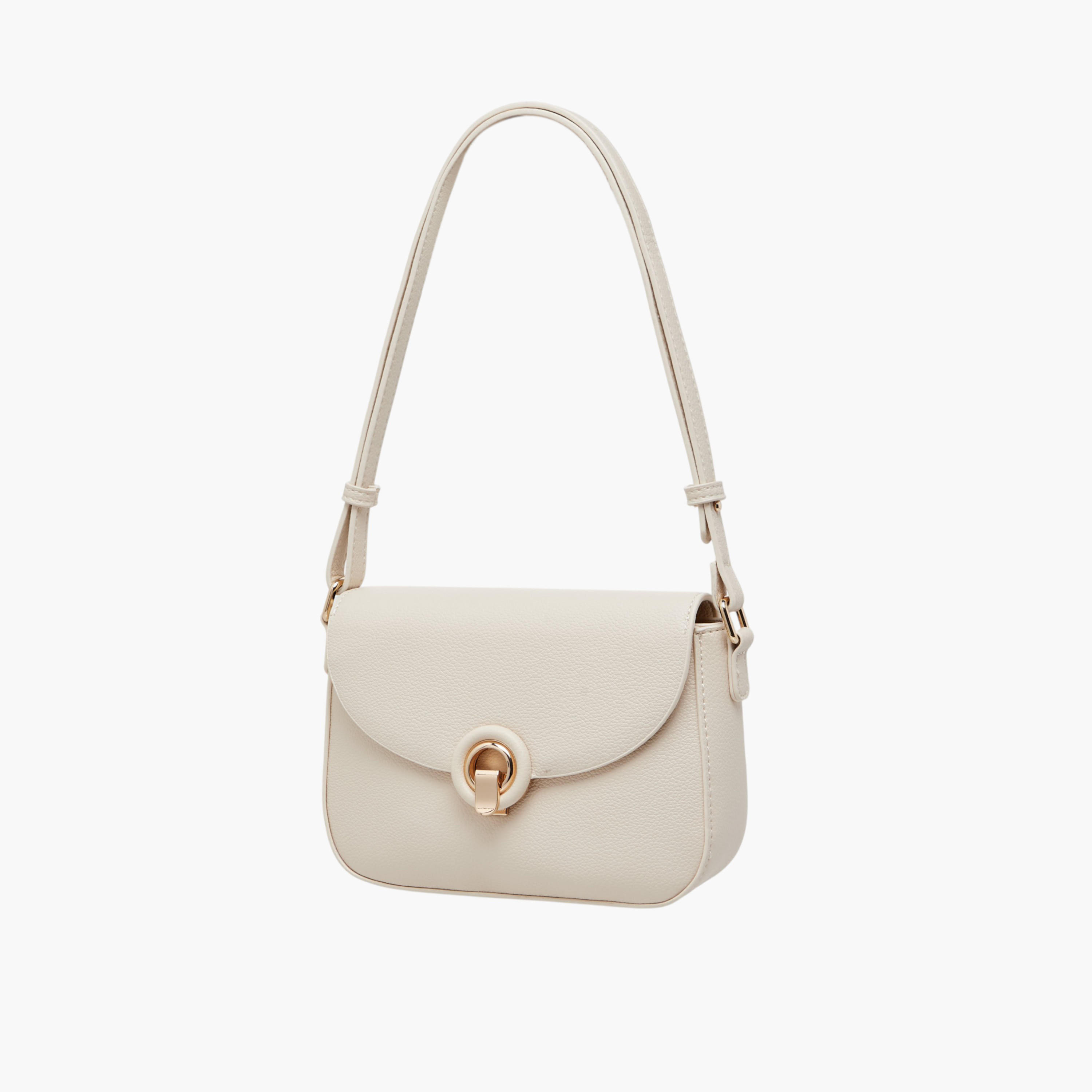 شنطة كتف سادة بطيّة إغلاق للنساء من فلورا بيلا-women-bagsandwallets-handbags-image-2