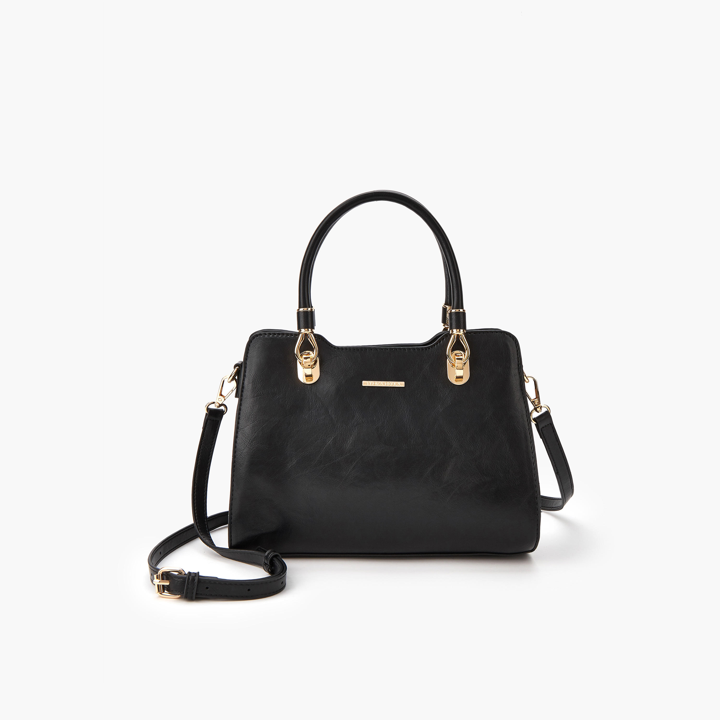 Flora Bella Solid Tote Bag with Double Handle and Zip Closure-women-bagsandwallets-handbags-image-1
