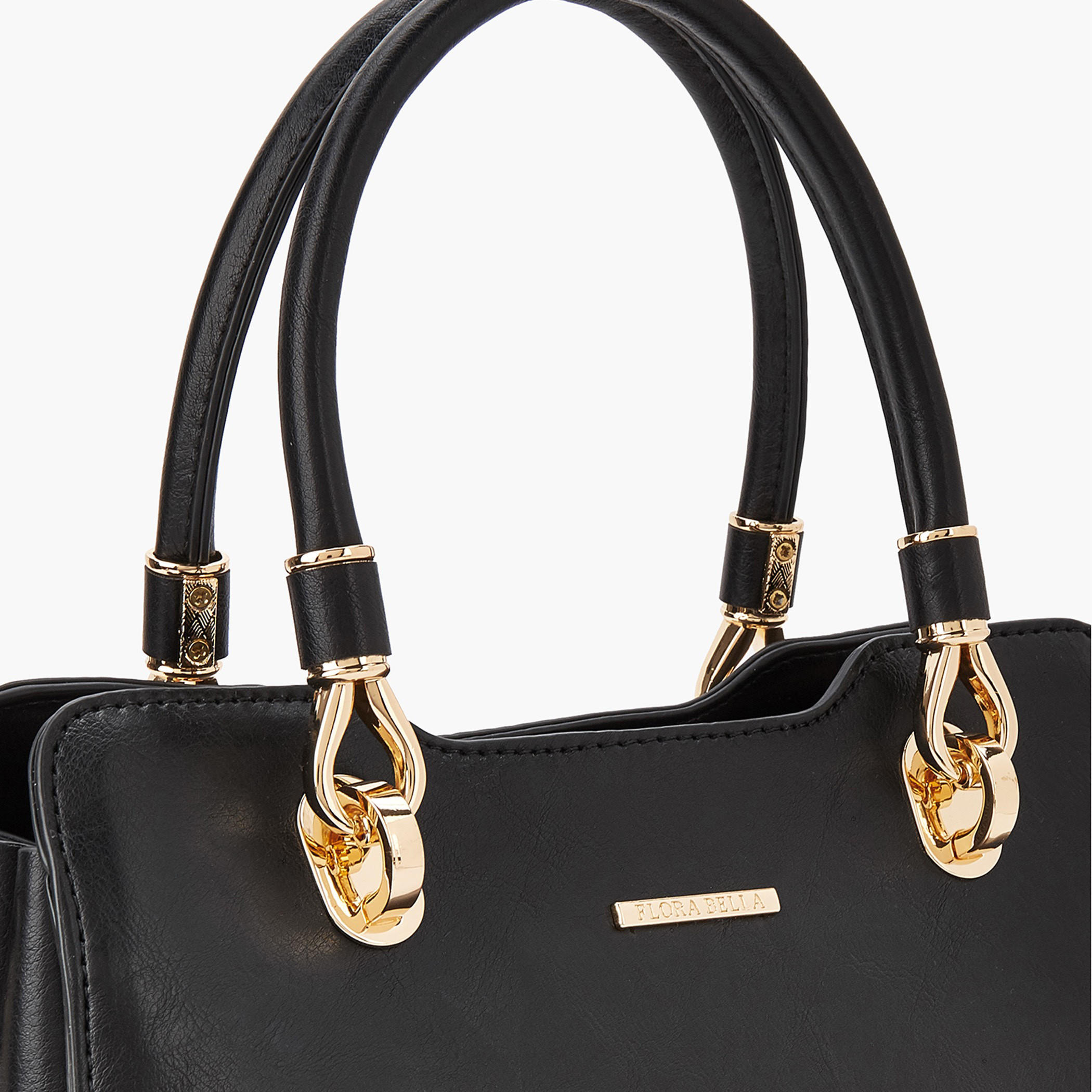Flora Bella Solid Tote Bag with Double Handle and Zip Closure-women-bagsandwallets-handbags-image-5