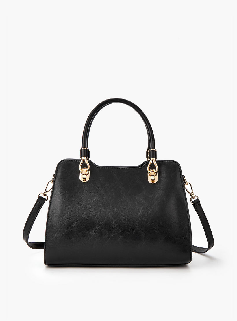 Flora Bella Solid Tote Bag with Double Handle and Zip Closure-women-bagsandwallets-handbags-image-6