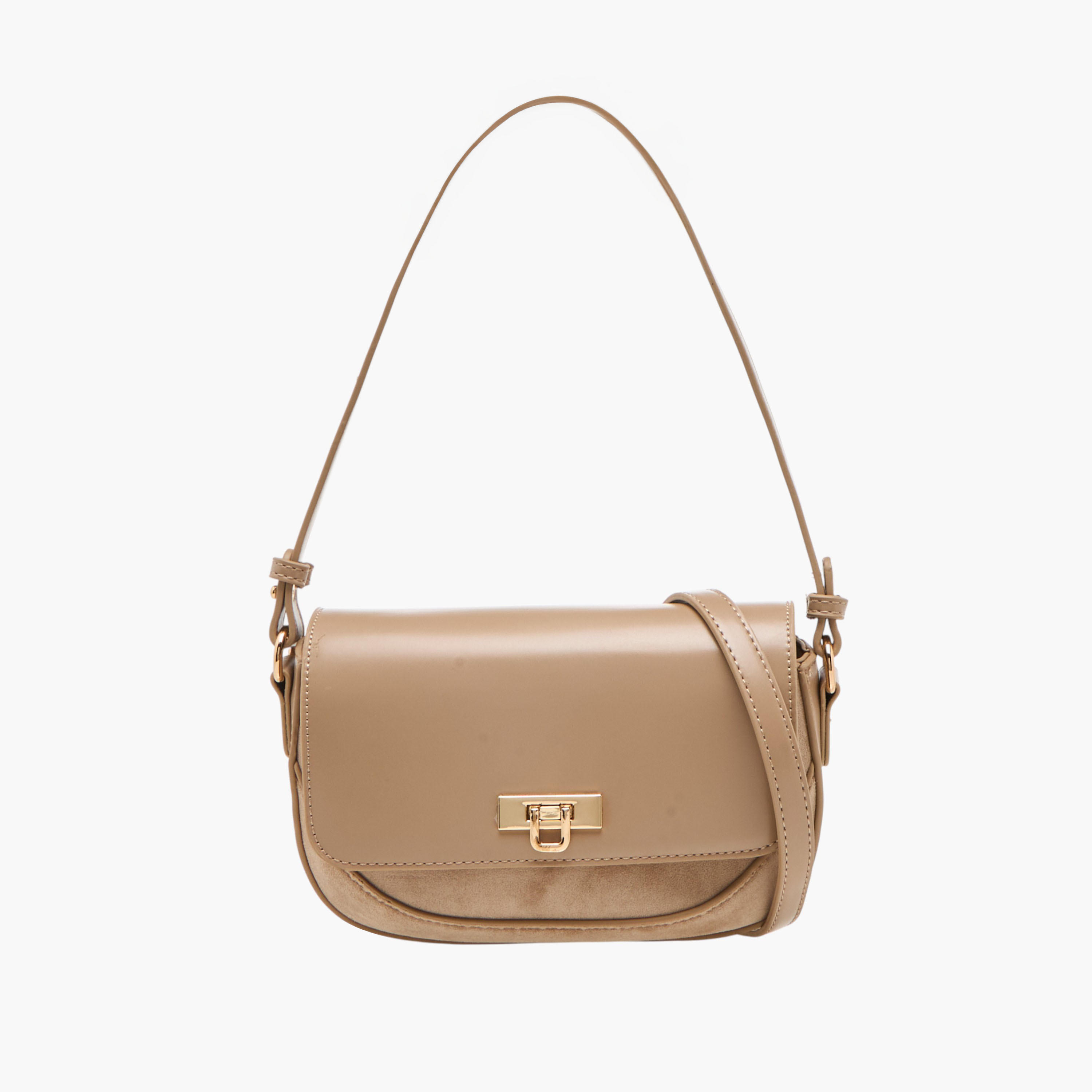 شنطة كروس بودي سادة بإغلاق قفل دوار من فلورا بيلا-women-bagsandwallets-handbags-image-1