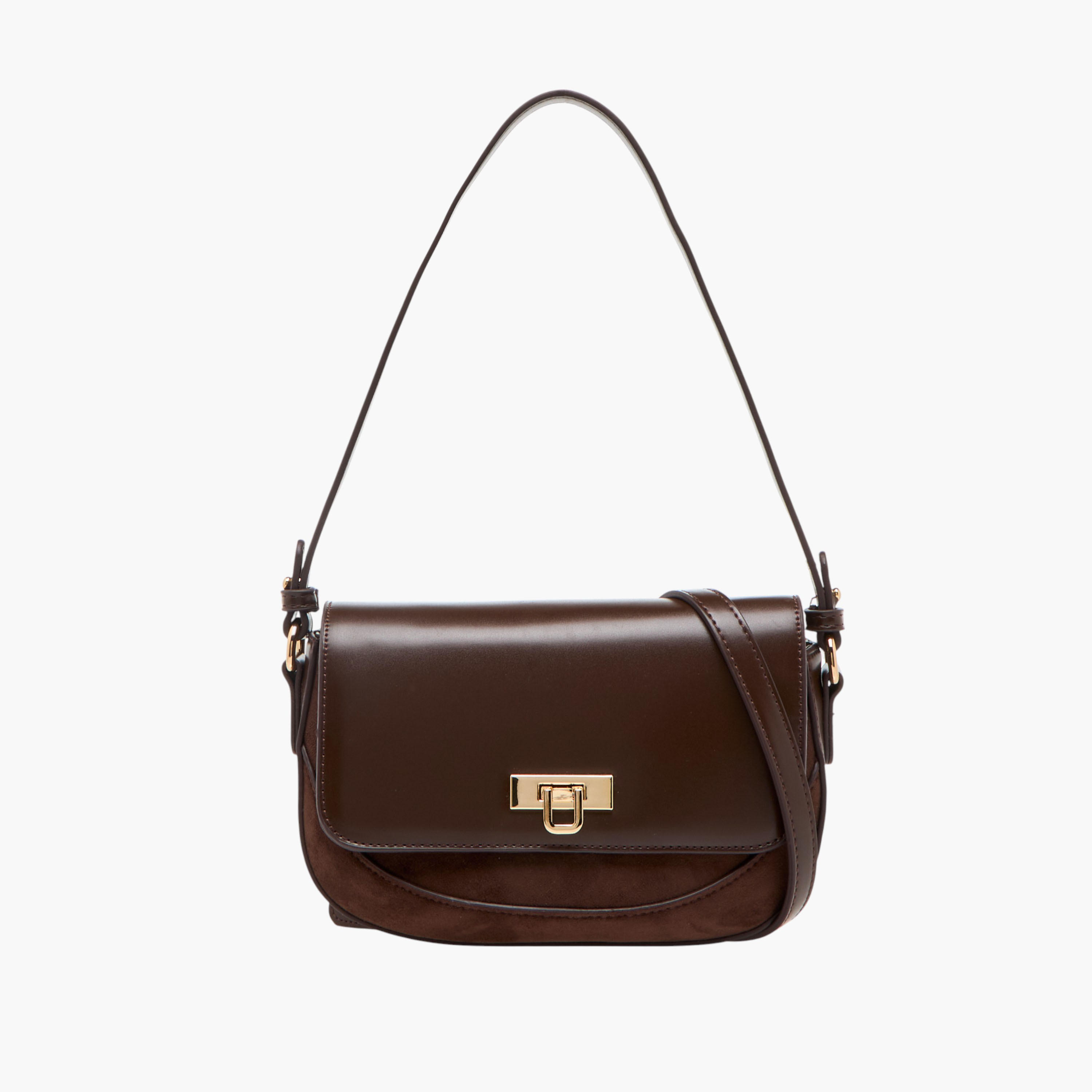 Flora Bella Solid Crossbody Bag with Twist Lock Closure-women-bagsandwallets-handbags-image-1