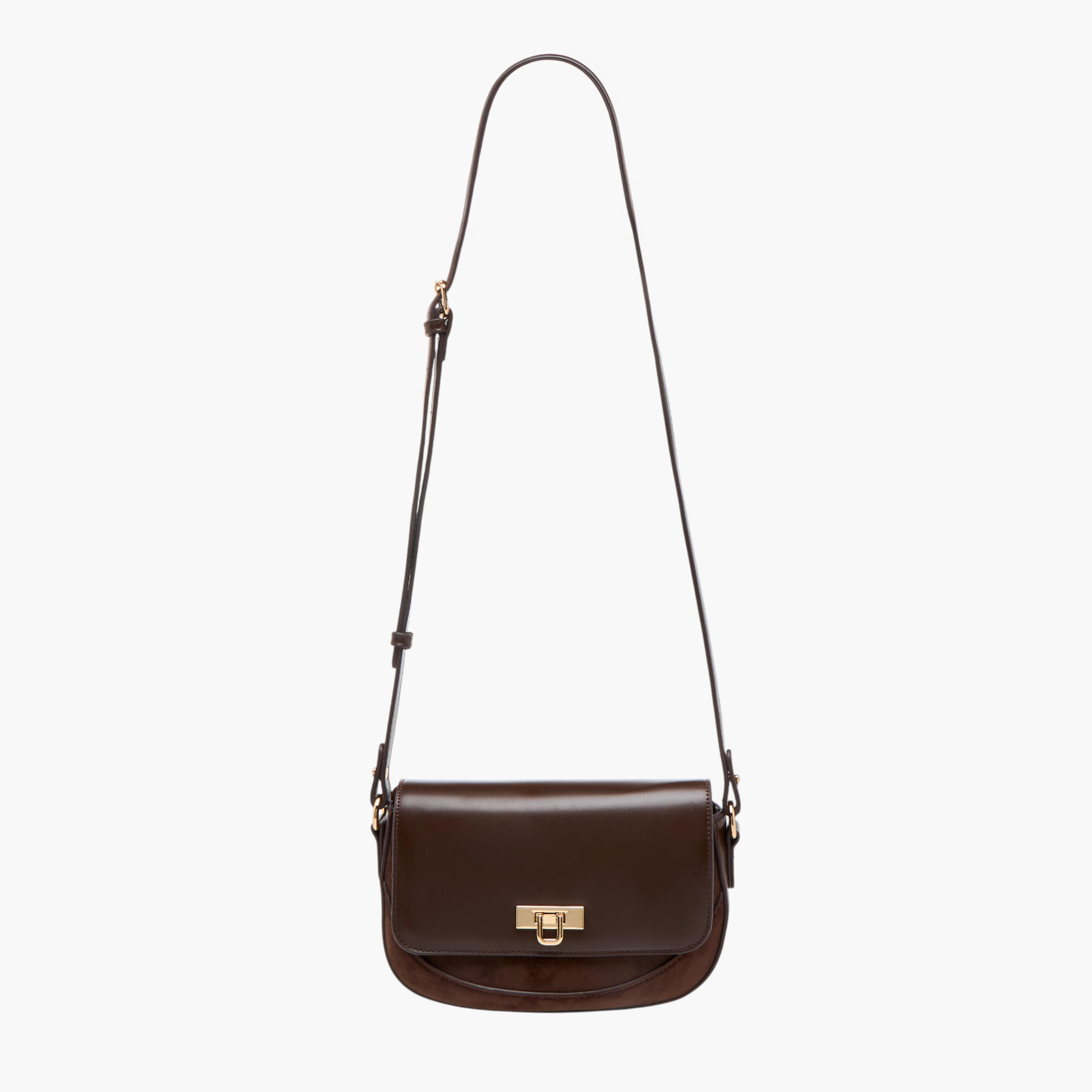 Flora Bella Solid Crossbody Bag with Twist Lock Closure-women-bagsandwallets-handbags-image-2