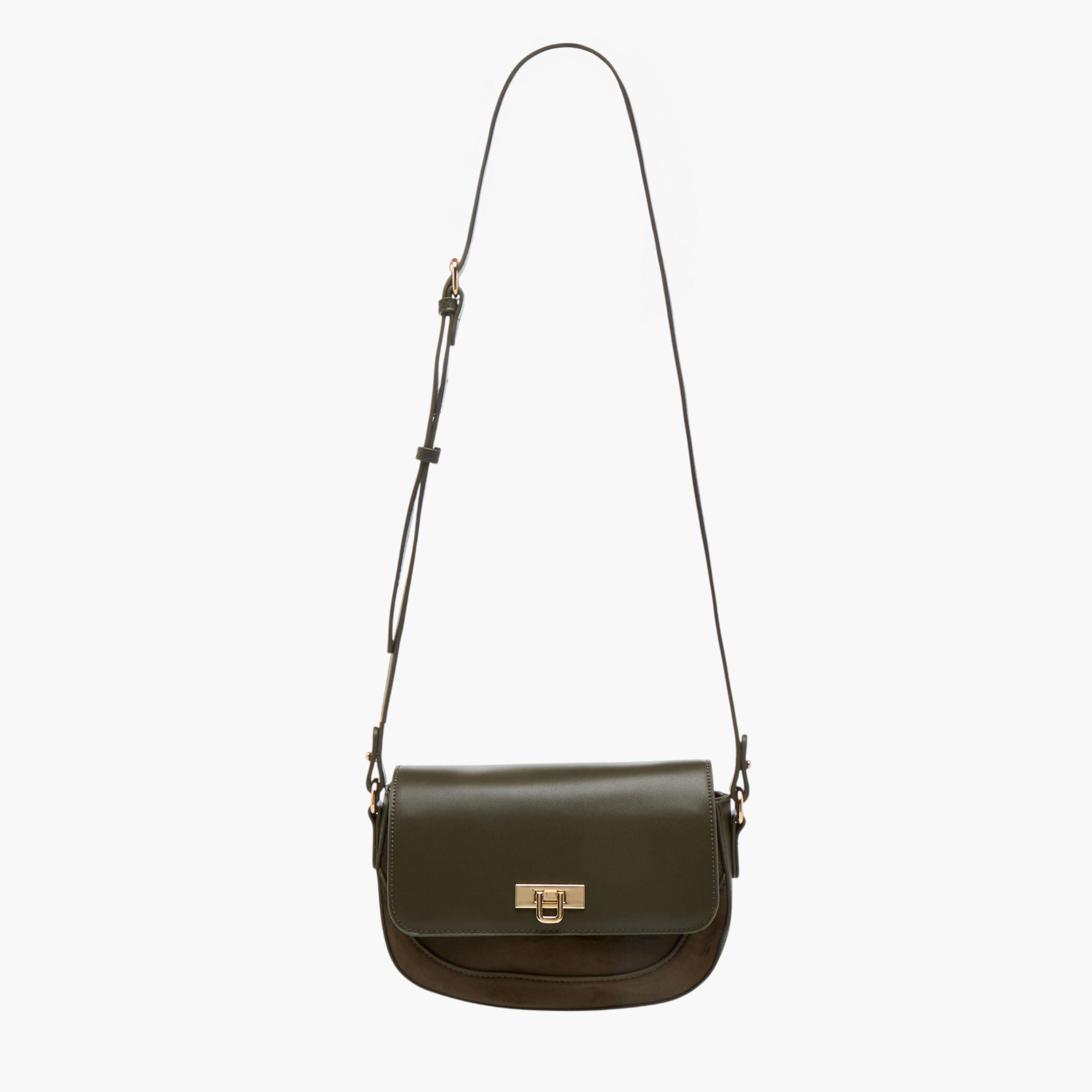 Flora Bella Solid Crossbody Bag with Twist Lock Closure-women-bagsandwallets-handbags-image-2