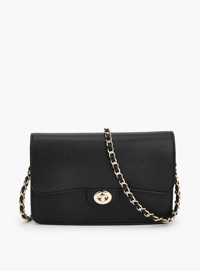 Flora Bella Textured Crossbody Bag with Twist Lock Closure-women-bagsandwallets-handbags-image-1