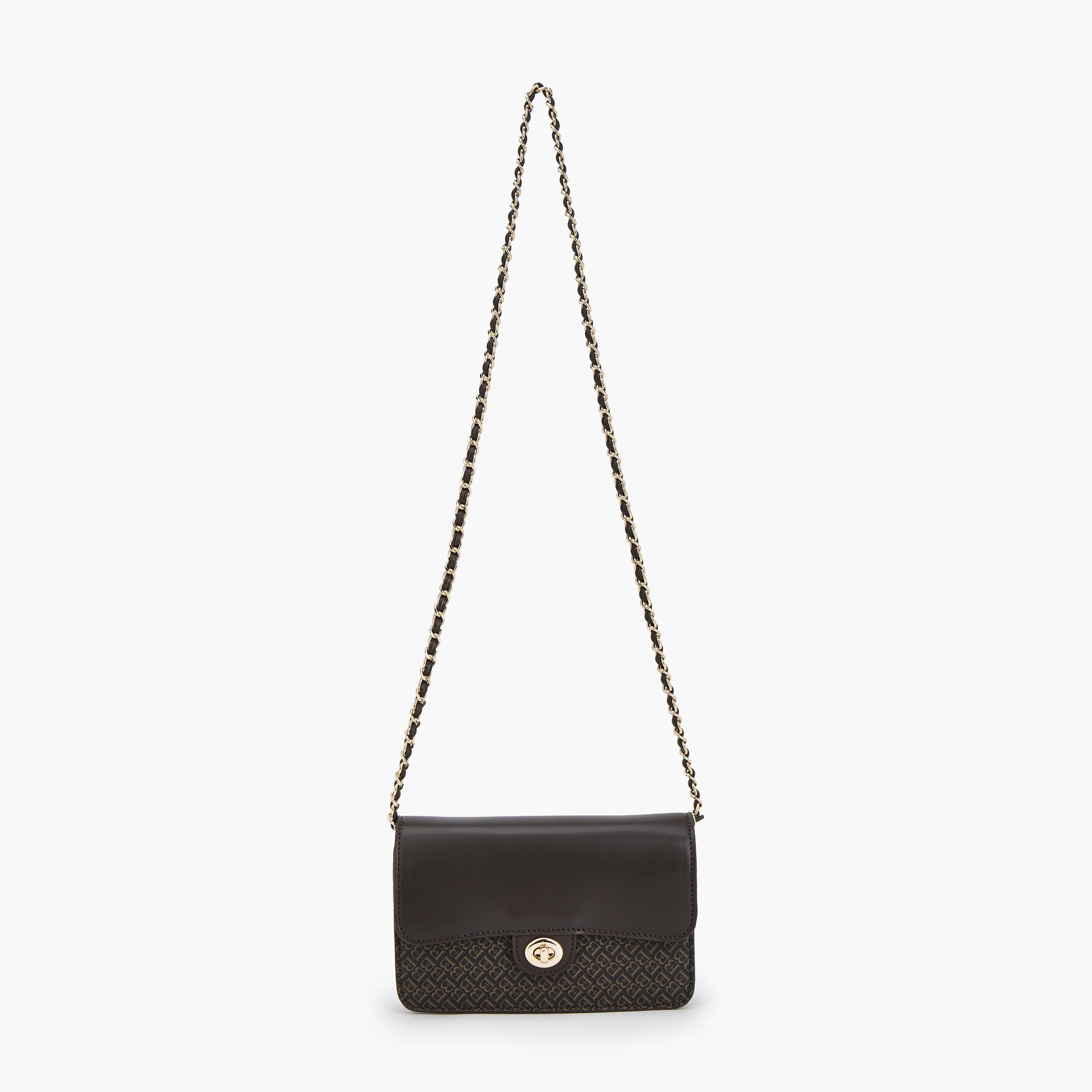 شنطة كروس بودي بطبعات مونوجرام وقفل إغلاق دوّار من فلورا بيلا-women-bagsandwallets-handbags-image-3