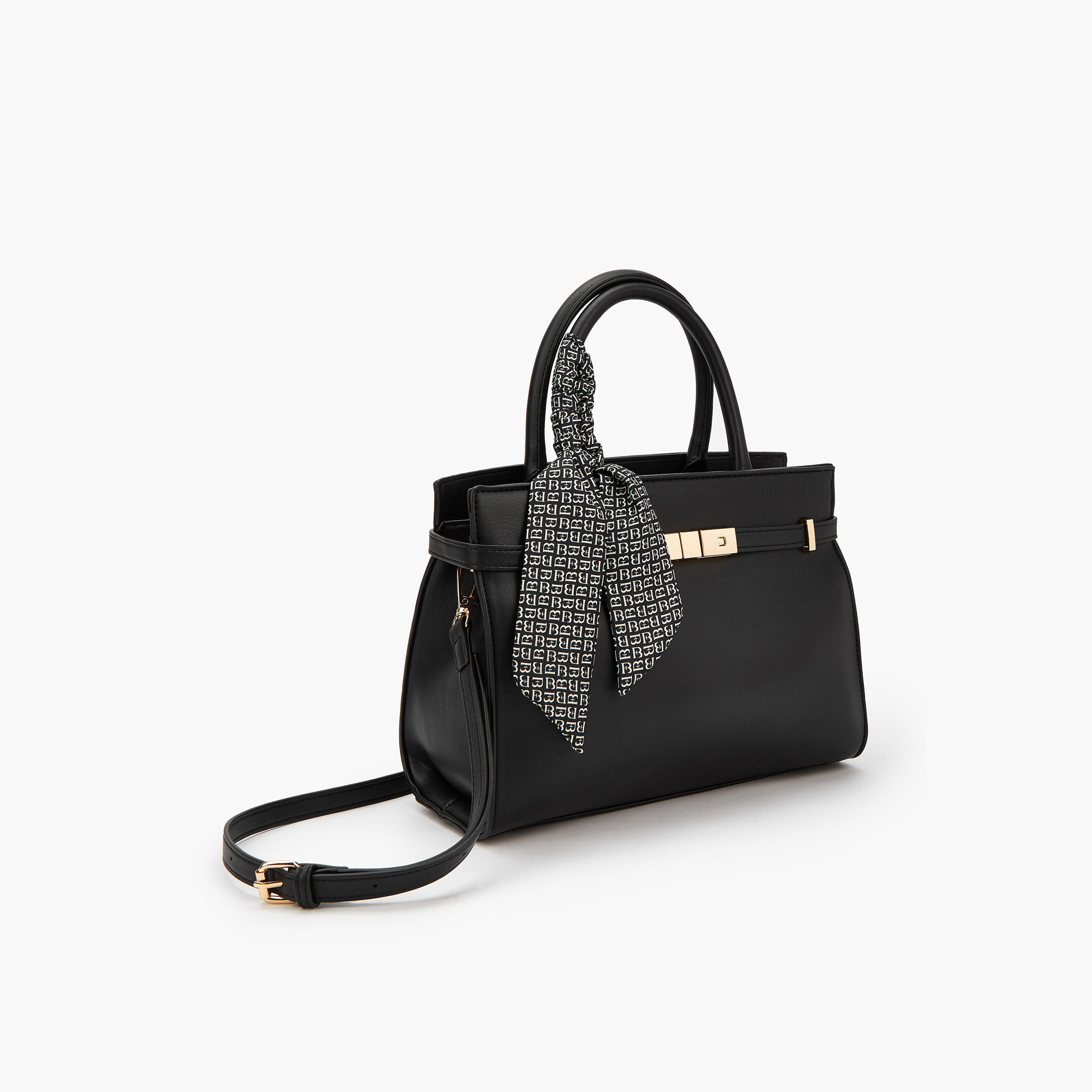 Flora Bella Scarf Accent Tote Bag with Detachable Shoulder Strap-women-bagsandwallets-handbags-image-3