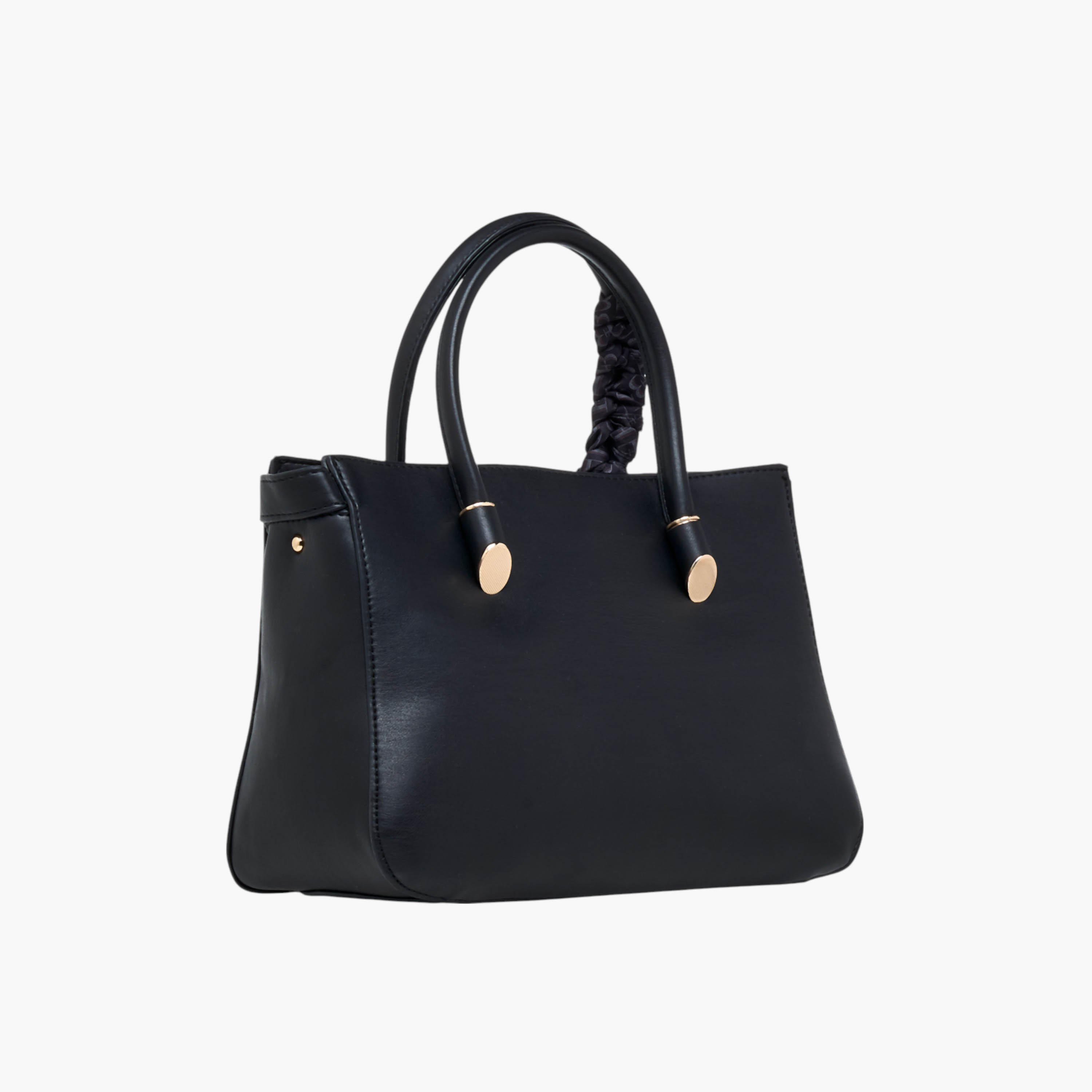 شنطة توت بحزام قابل للفصل وسحاب إغلاق وتزيينات وشاح من فلورا بيلا-women-bagsandwallets-handbags-image-4