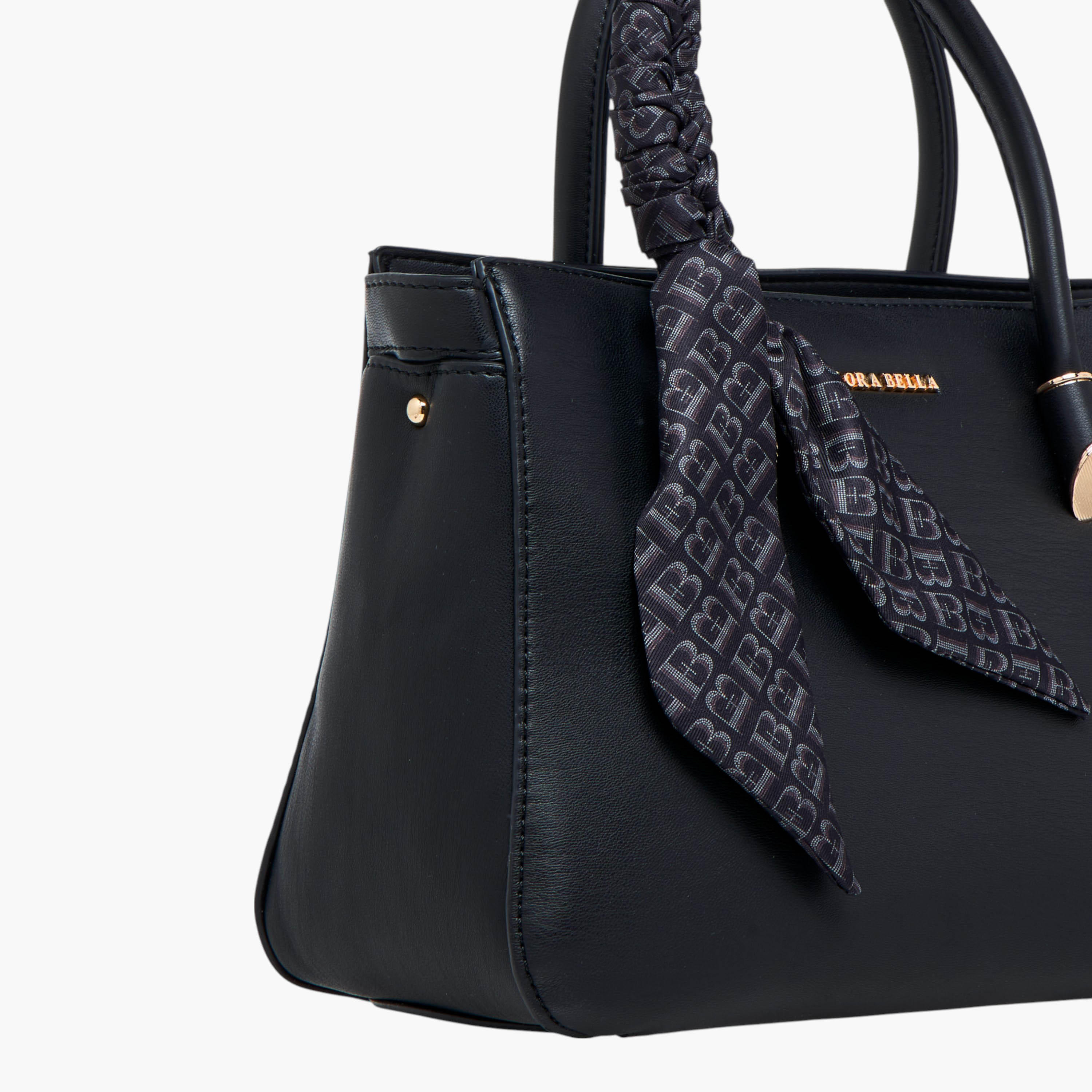 شنطة توت بحزام قابل للفصل وسحاب إغلاق وتزيينات وشاح من فلورا بيلا-women-bagsandwallets-handbags-image-5