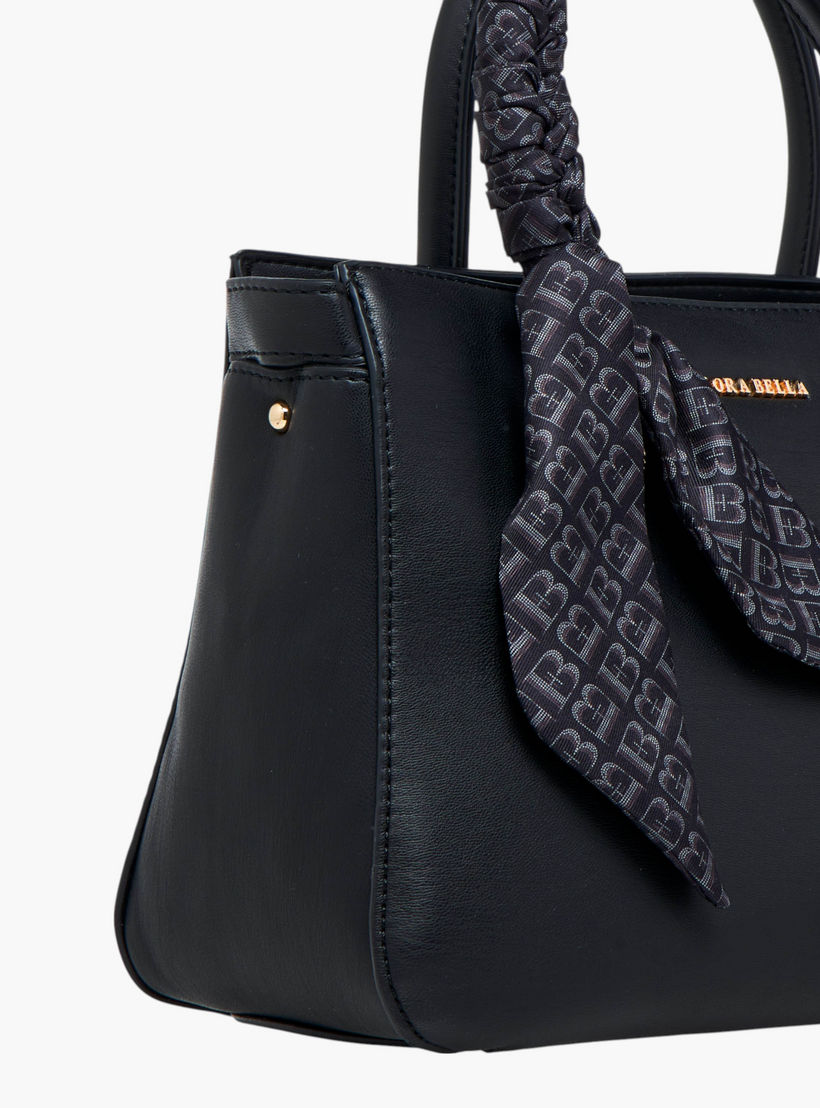 شنطة توت بحزام قابل للفصل وسحاب إغلاق وتزيينات وشاح من فلورا بيلا-women-bagsandwallets-handbags-image-5