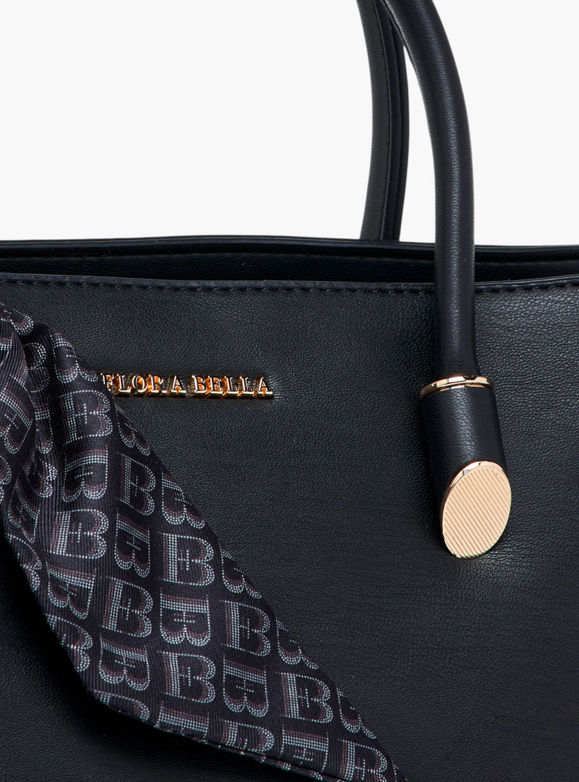 شنطة توت بحزام قابل للفصل وسحاب إغلاق وتزيينات وشاح من فلورا بيلا-women-bagsandwallets-handbags-image-6