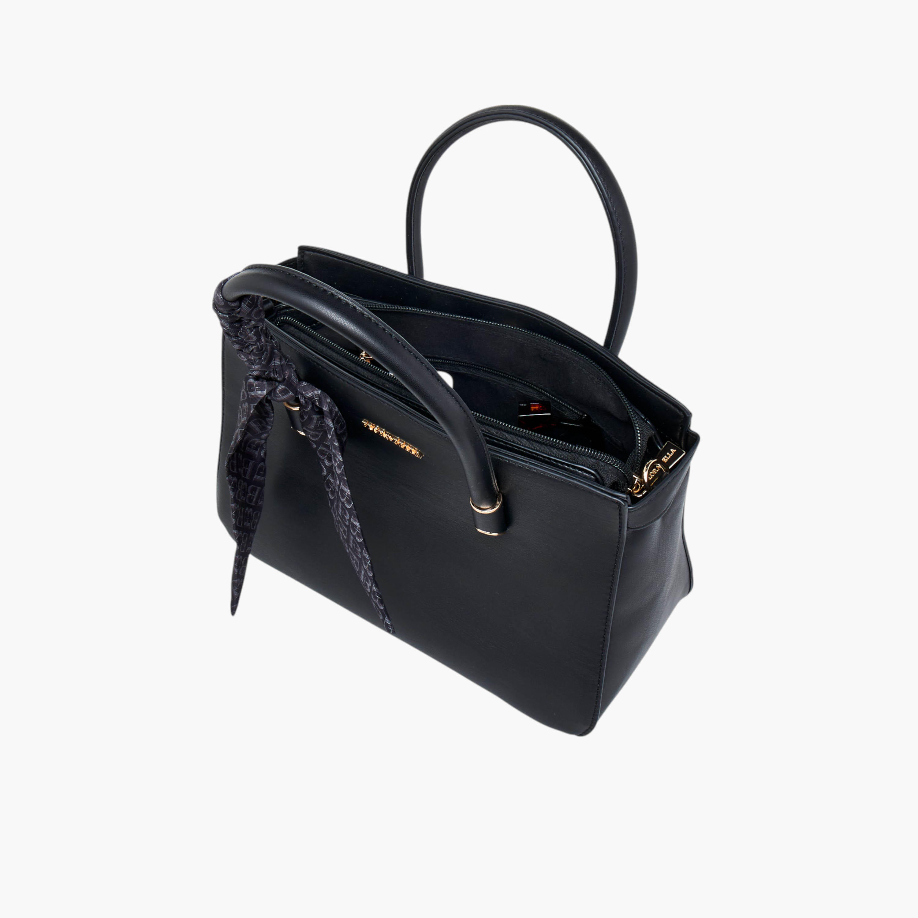 شنطة توت بحزام قابل للفصل وسحاب إغلاق وتزيينات وشاح من فلورا بيلا-women-bagsandwallets-handbags-image-8