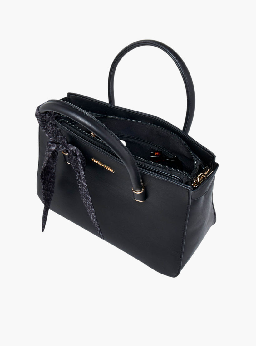 شنطة توت بحزام قابل للفصل وسحاب إغلاق وتزيينات وشاح من فلورا بيلا-women-bagsandwallets-handbags-image-8