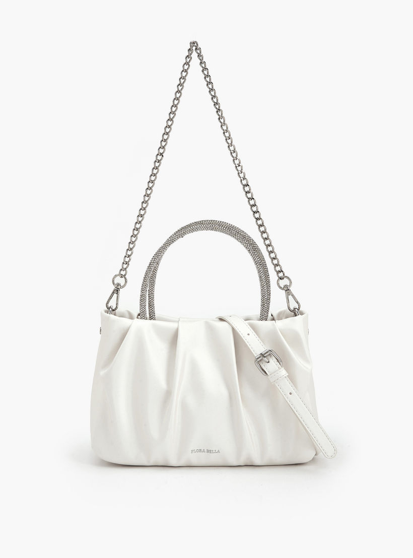 شنطة توت كشكش بمقبض مزين بالحجر من فلورا بيلا-women-bagsandwallets-handbags-image-1