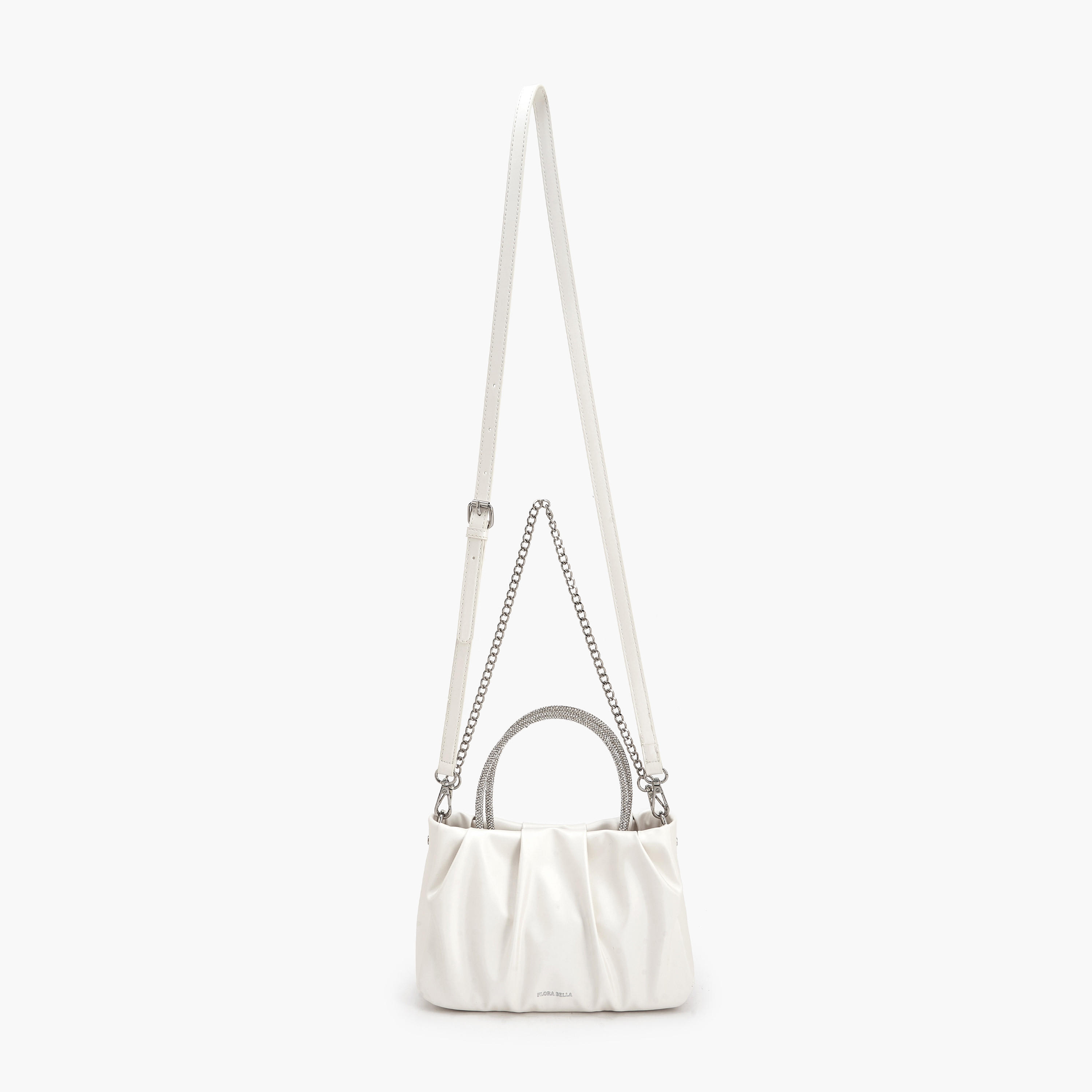 شنطة توت كشكش بمقبض مزين بالحجر من فلورا بيلا-women-bagsandwallets-handbags-image-3