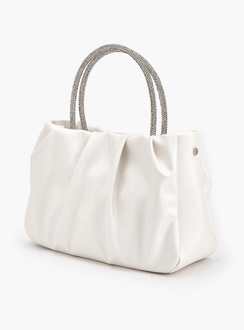 شنطة توت كشكش بمقبض مزين بالحجر من فلورا بيلا-women-bagsandwallets-handbags-image-6