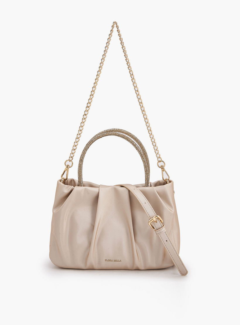 شنطة توت كشكش بمقبض مزين بالحجر من فلورا بيلا-women-bagsandwallets-handbags-image-1