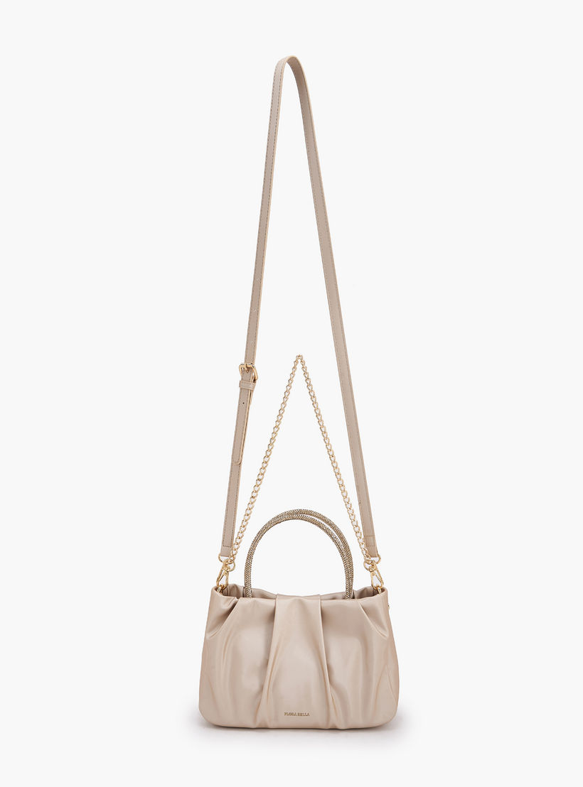 شنطة توت كشكش بمقبض مزين بالحجر من فلورا بيلا-women-bagsandwallets-handbags-image-3