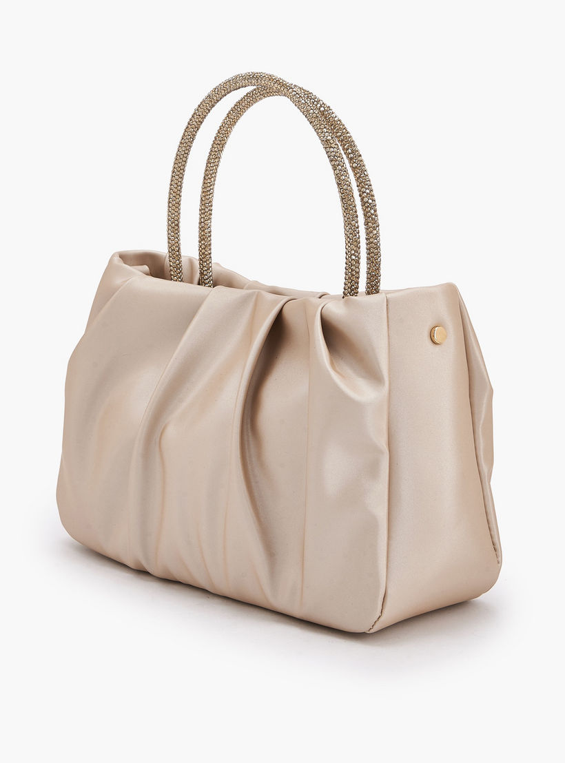 شنطة توت كشكش بمقبض مزين بالحجر من فلورا بيلا-women-bagsandwallets-handbags-image-6