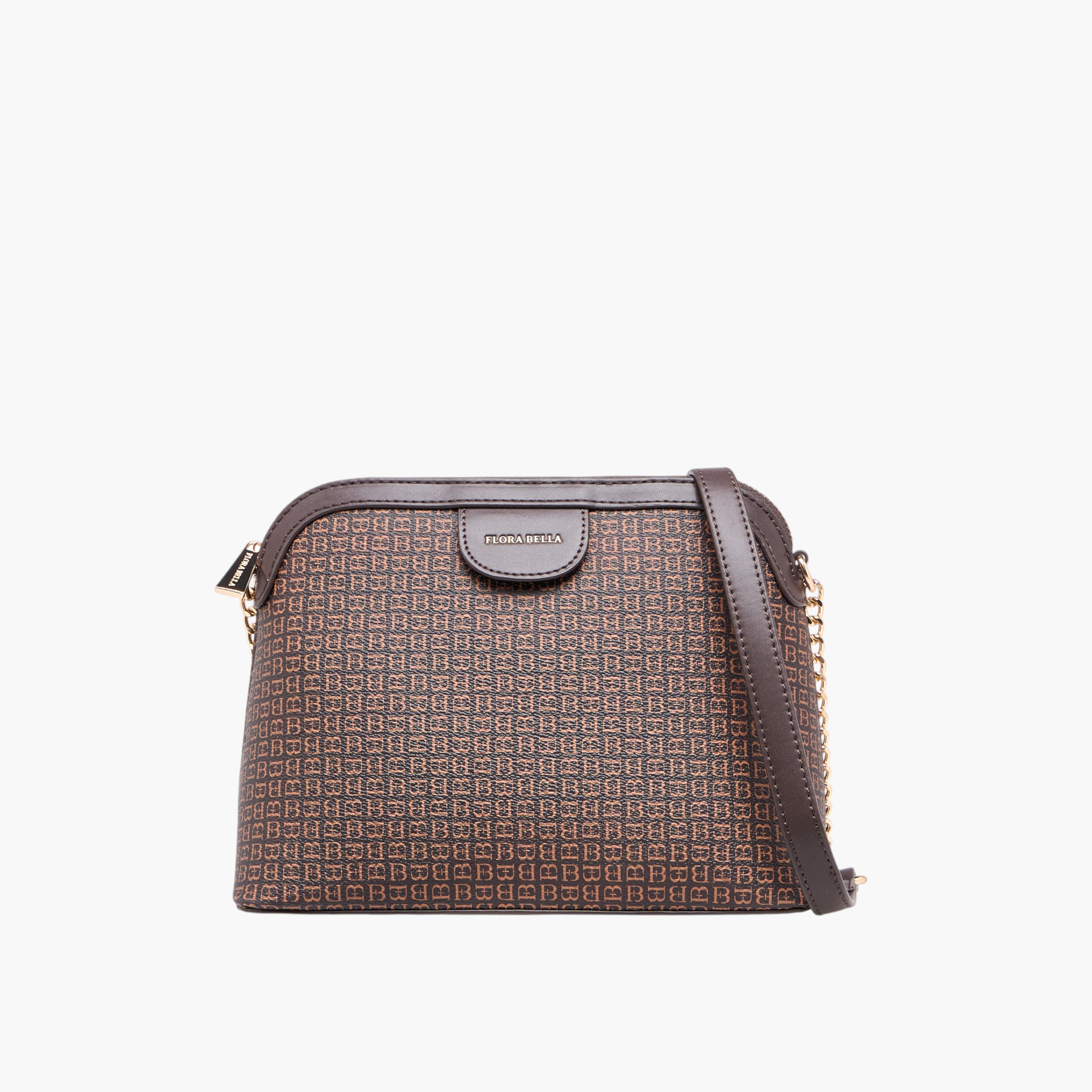 شنطة كروس بودي بطبعات مونوجرام وحزام سلسلة من فلورا بيلا-women-bagsandwallets-handbags-image-1