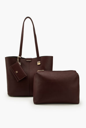Flora Bella Textured Tote Bag with Pouch and Card Holder-women-image-1