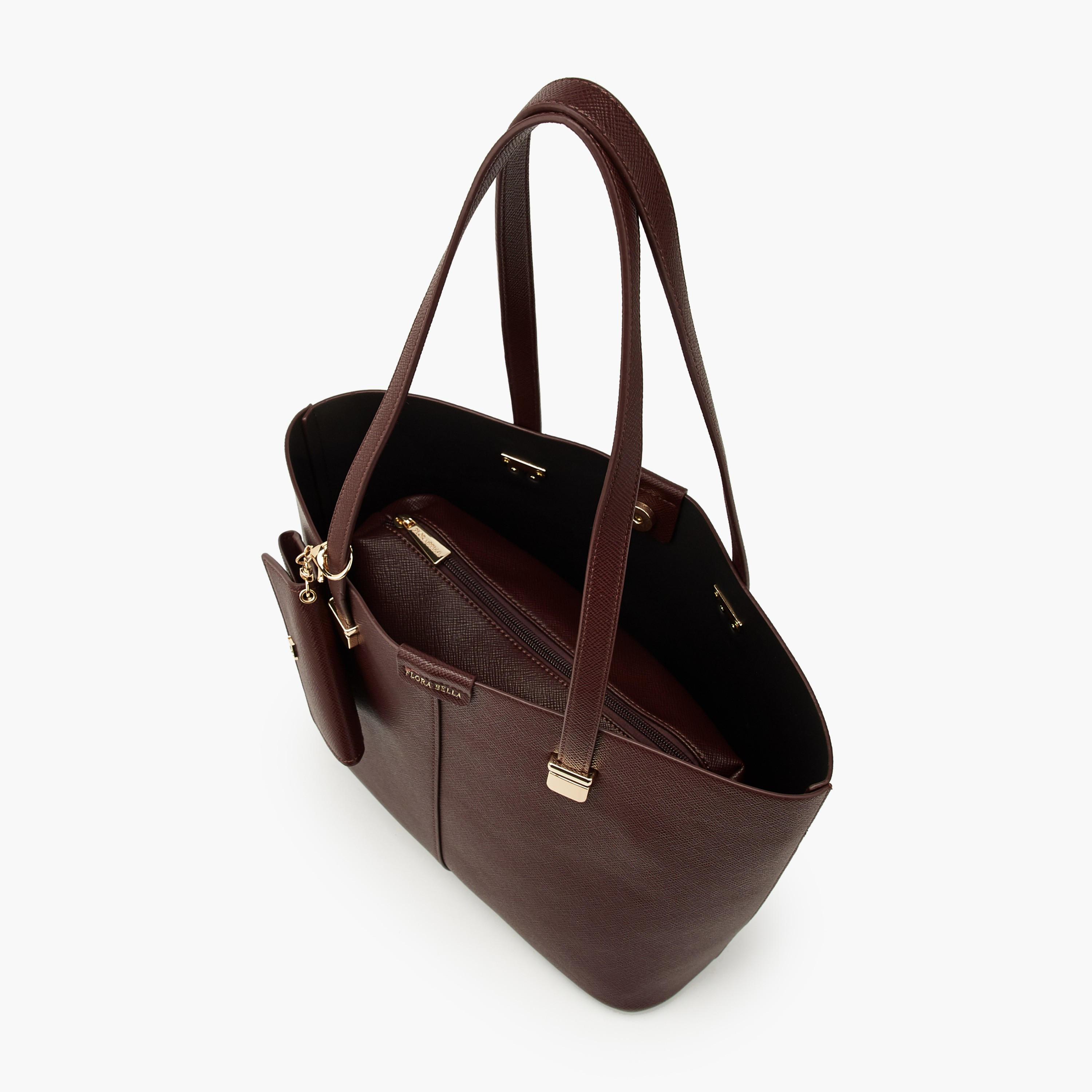 Flora Bella Textured Tote Bag with Pouch and Card Holder-women-bagsandwallets-handbags-image-10