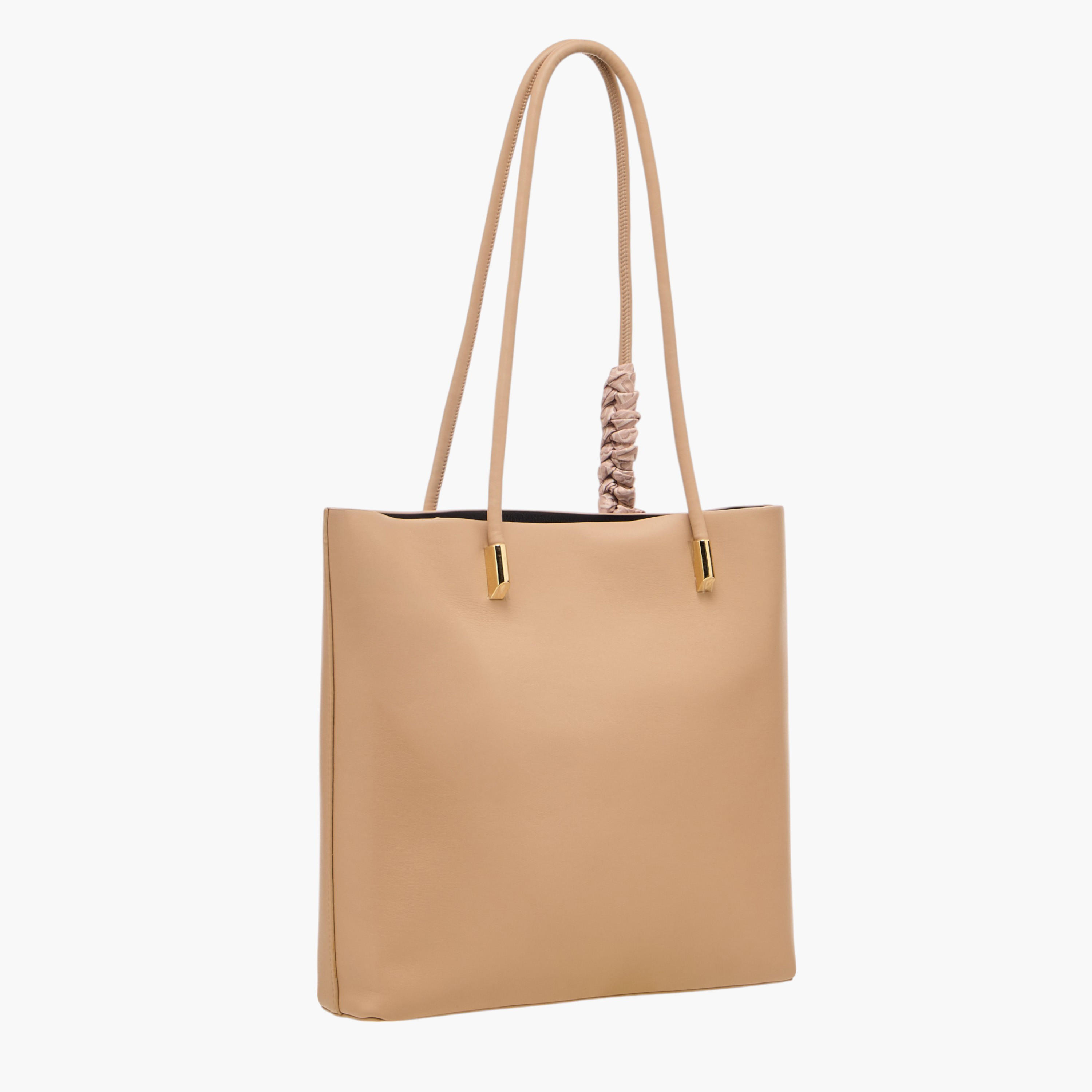 شنطة توتي سادة مزينة بوشاح مونوجرام مع شنطة صغيرة من من فلورا بيلا-women-bagsandwallets-handbags-image-6