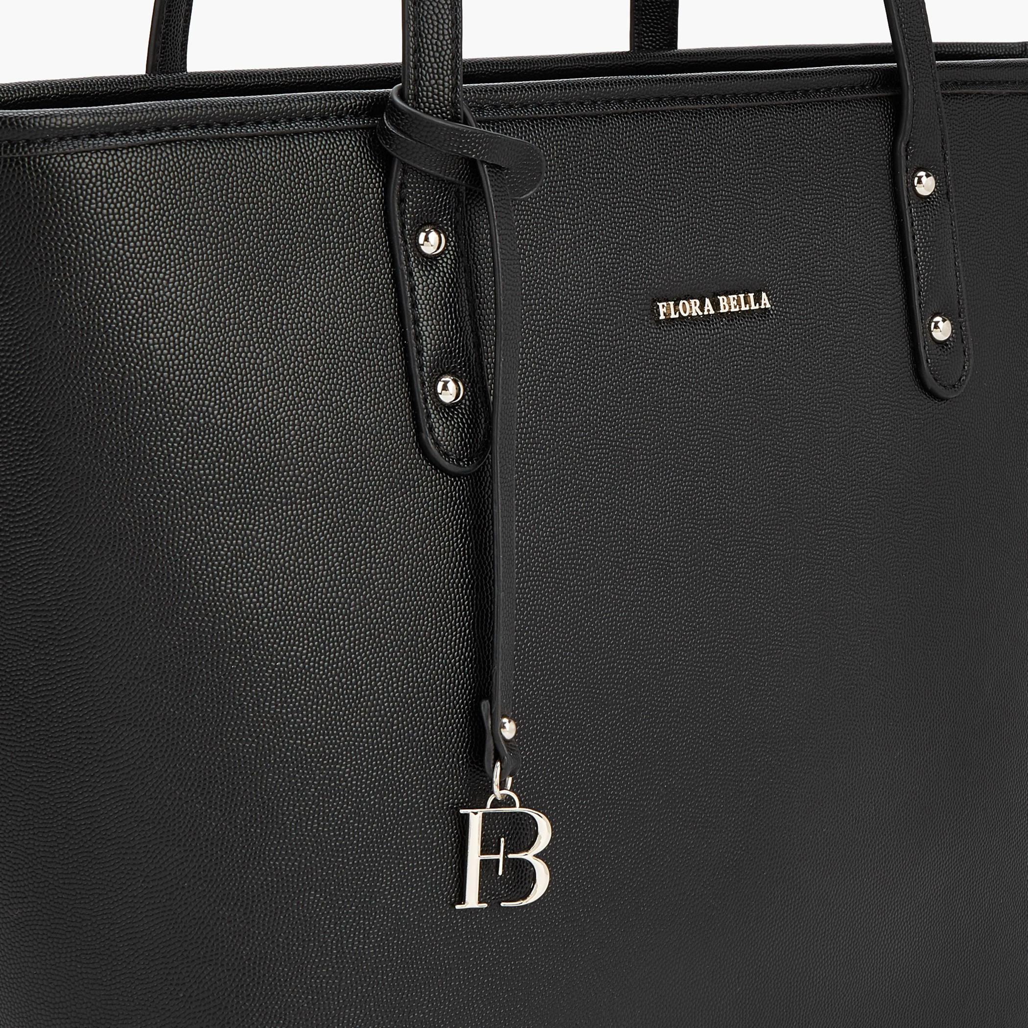 Flora Bella Solid Tote Bag with Charm Accent-women-bagsandwallets-handbags-image-3