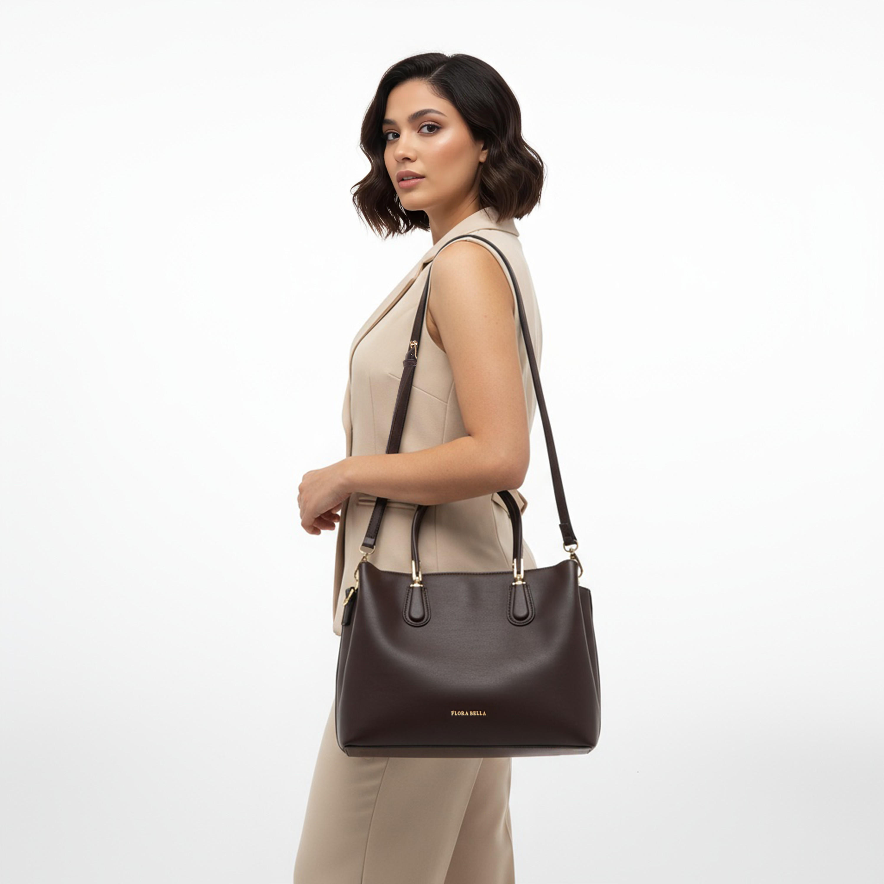 شنطة توتي سادة بحزام قابل للفصل من فلورا بيلا-women-bagsandwallets-handbags-image-2