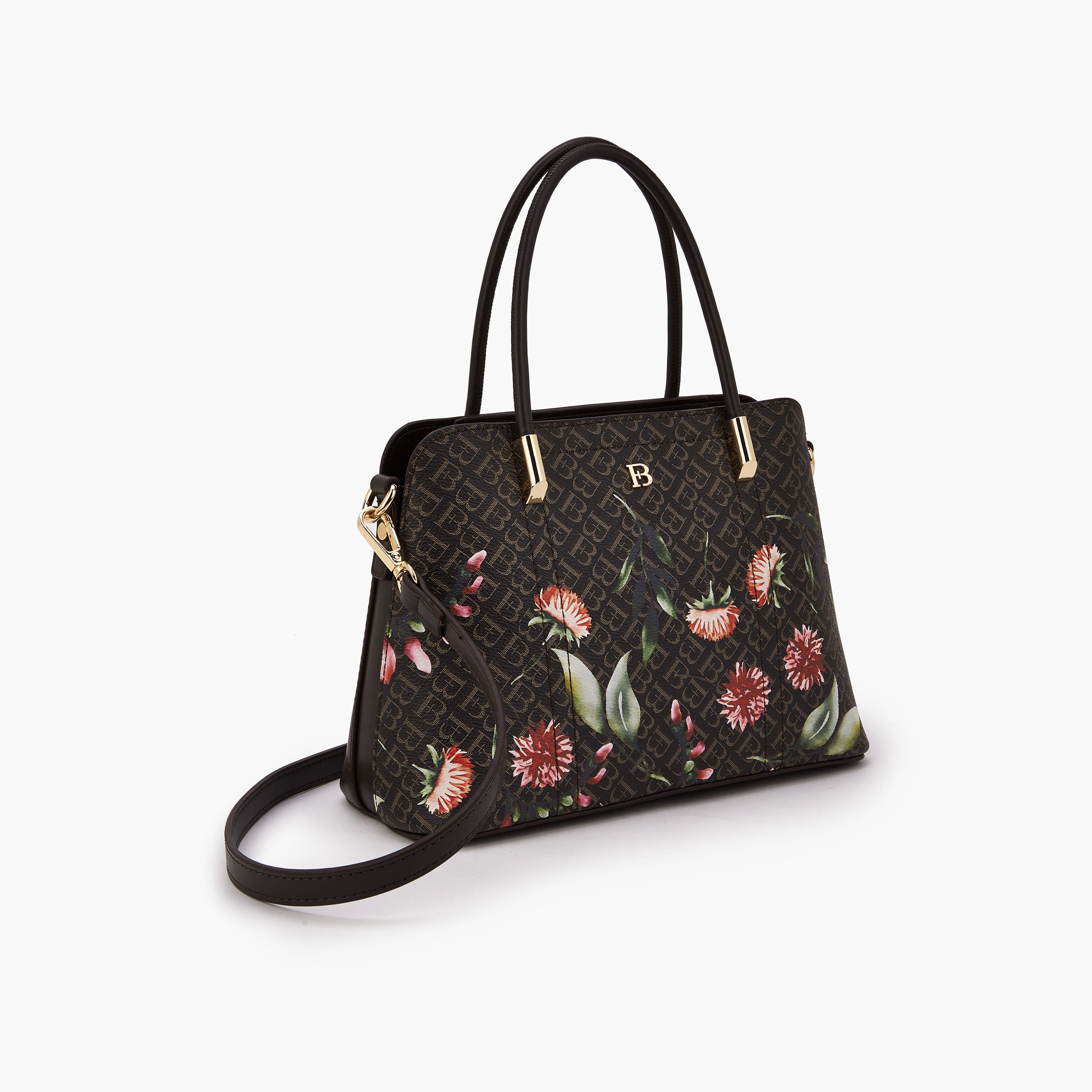 Flora Bella Monogram Print Tote Bag with Double Handles-women-bagsandwallets-handbags-image-4