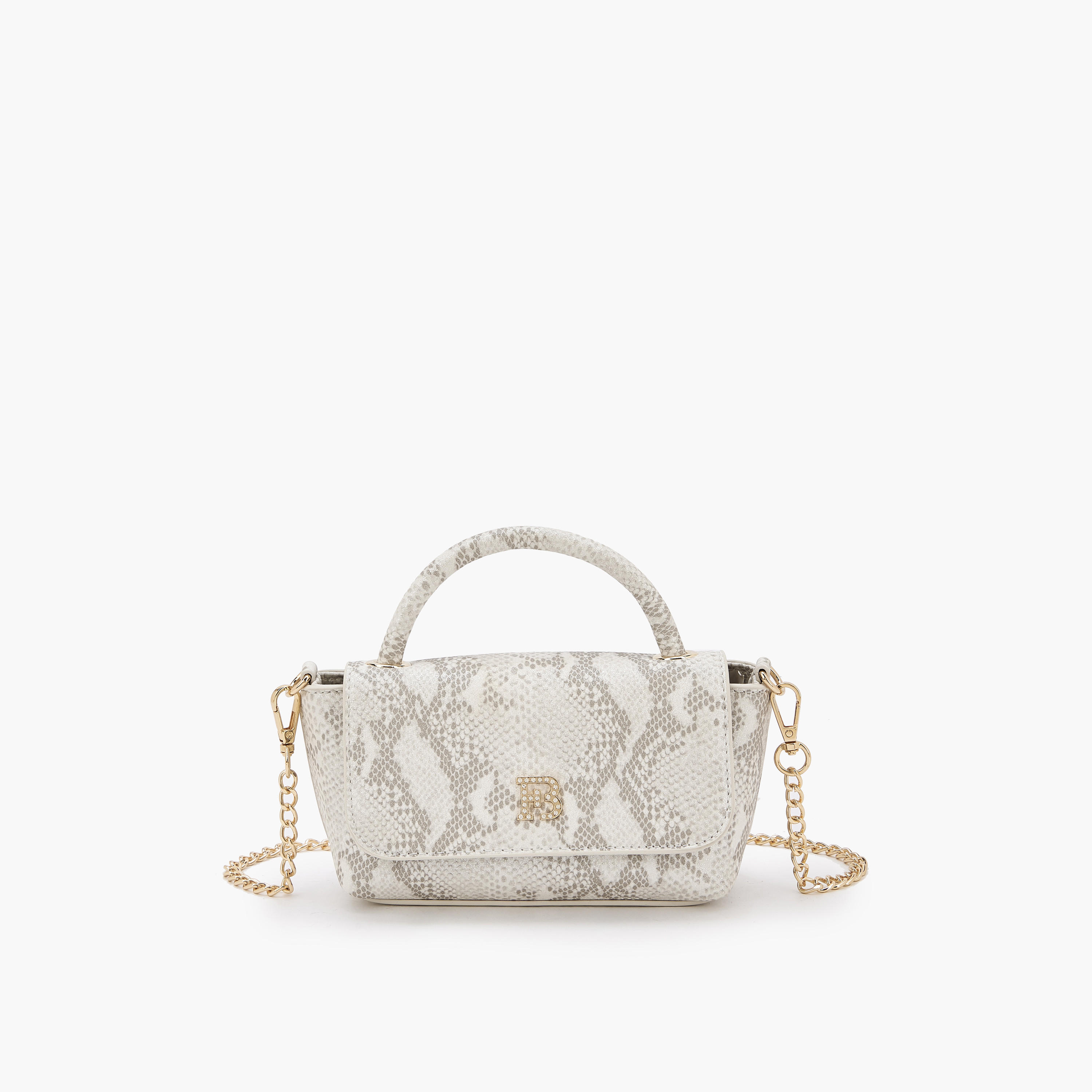 شنطة كروس بطبعات حيوانية وحزام سلسلة من فلورا بيلا-women-bagsandwallets-handbags-image-1
