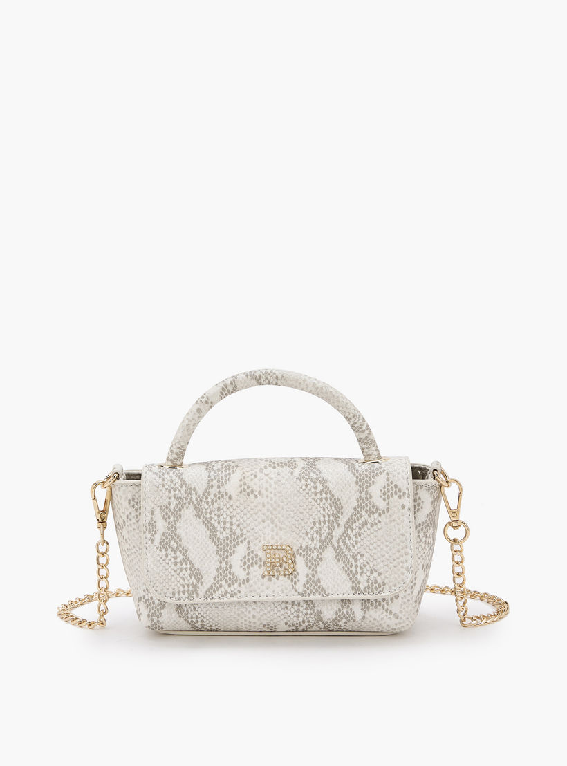 شنطة كروس بطبعات حيوانية وحزام سلسلة من فلورا بيلا-women-bagsandwallets-handbags-image-1