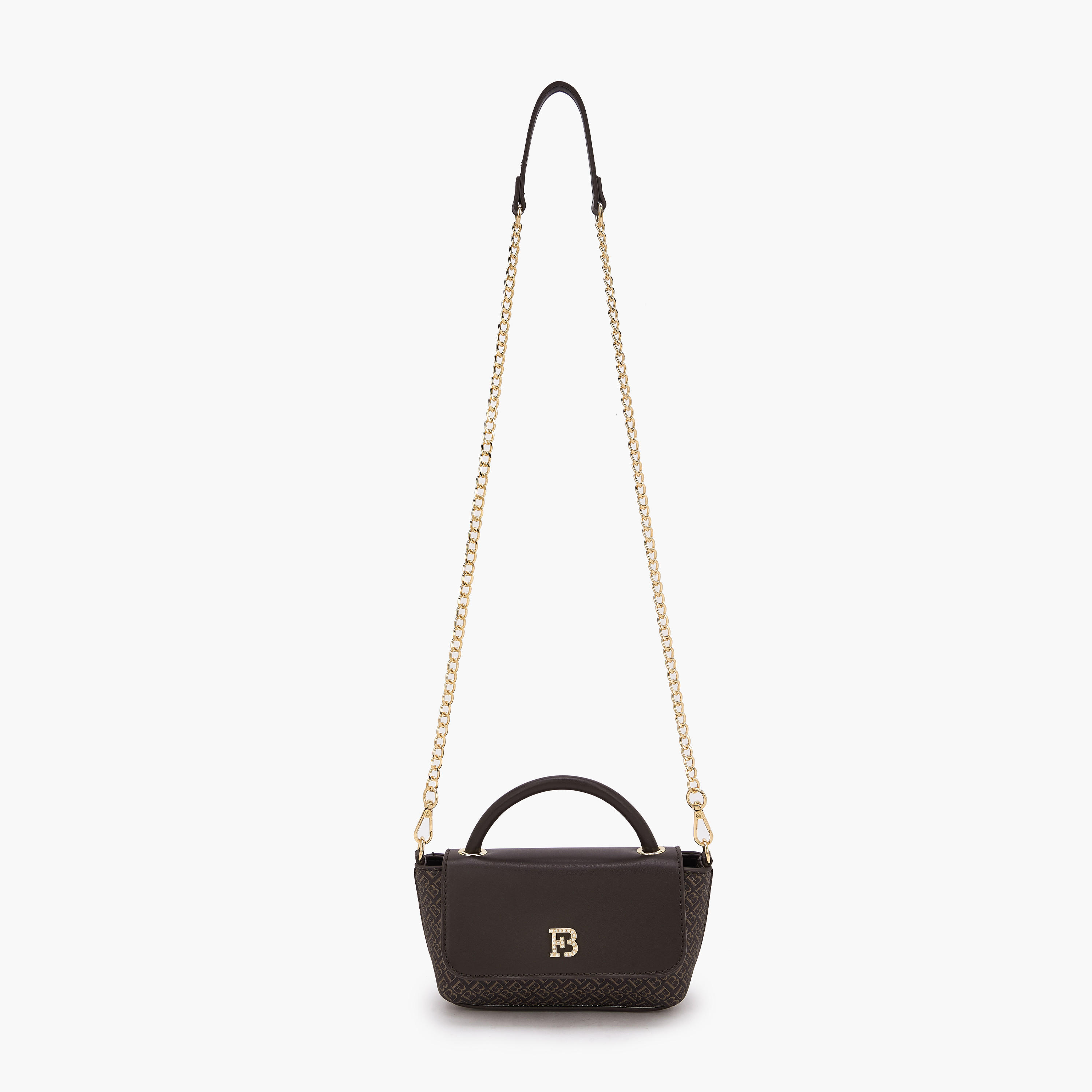شنطة كروس بودي بطبعات مونوجرام وحزام سلسلة من فلورا بيلا-women-bagsandwallets-handbags-image-3