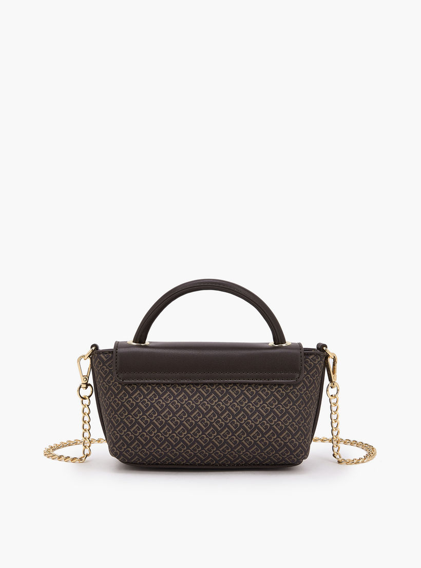 شنطة كروس بودي بطبعات مونوجرام وحزام سلسلة من فلورا بيلا-women-bagsandwallets-handbags-image-6
