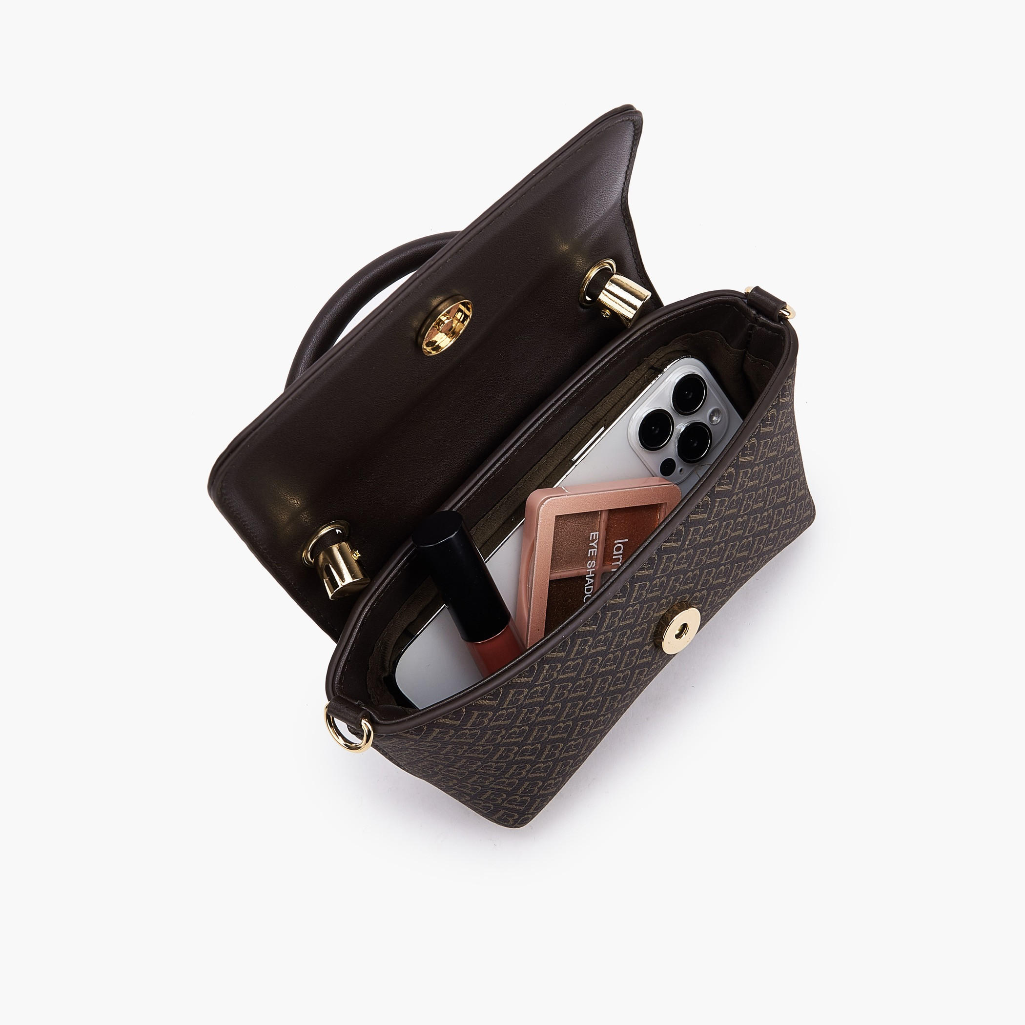 شنطة كروس بودي بطبعات مونوجرام وحزام سلسلة من فلورا بيلا-women-bagsandwallets-handbags-image-8