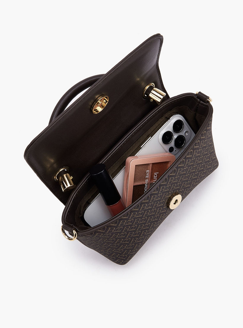 شنطة كروس بودي بطبعات مونوجرام وحزام سلسلة من فلورا بيلا-women-bagsandwallets-handbags-image-8