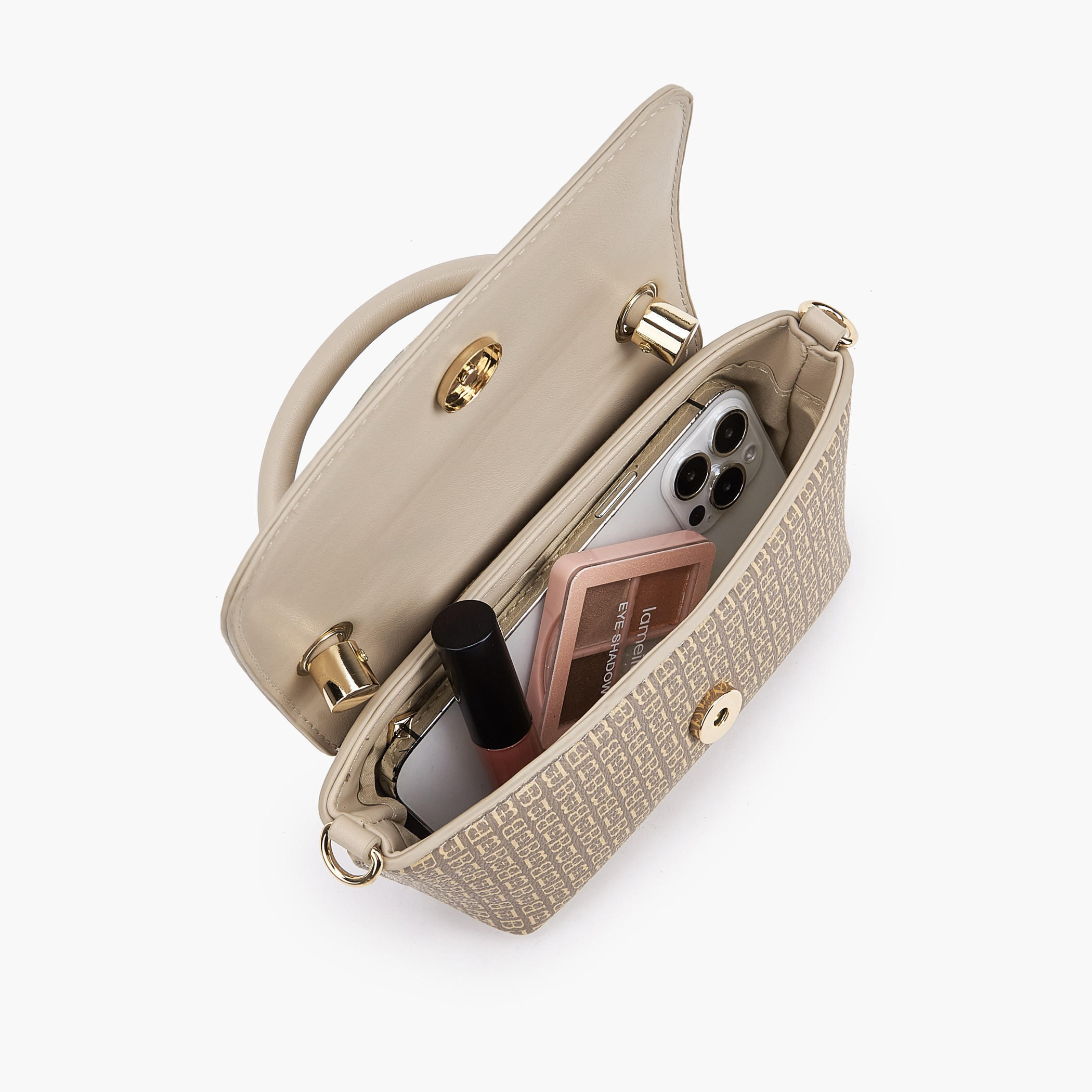 شنطة كروس بودي بطبعات مونوجرام وحزام سلسلة من فلورا بيلا-women-bagsandwallets-handbags-image-8