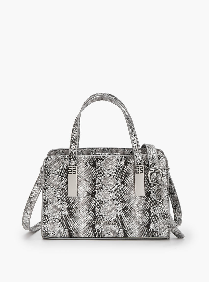 شنطة توتي بحزام قابل للفصل وسحاب إغلاق وطبعات حيوانات من فلورا بيلا-women-bagsandwallets-handbags-image-1