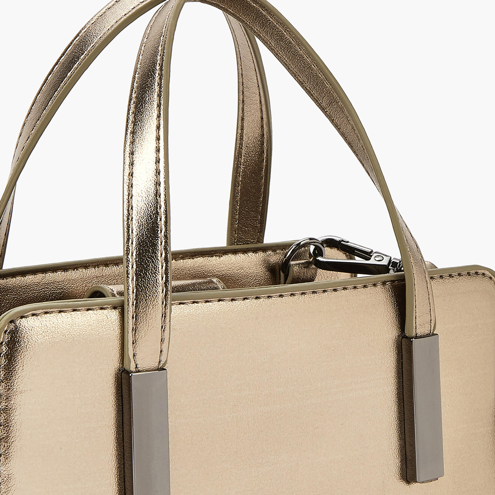 Flora Bella Metallic Tote Bag with Double Handle and Zip Closure-women-bagsandwallets-handbags-image-5