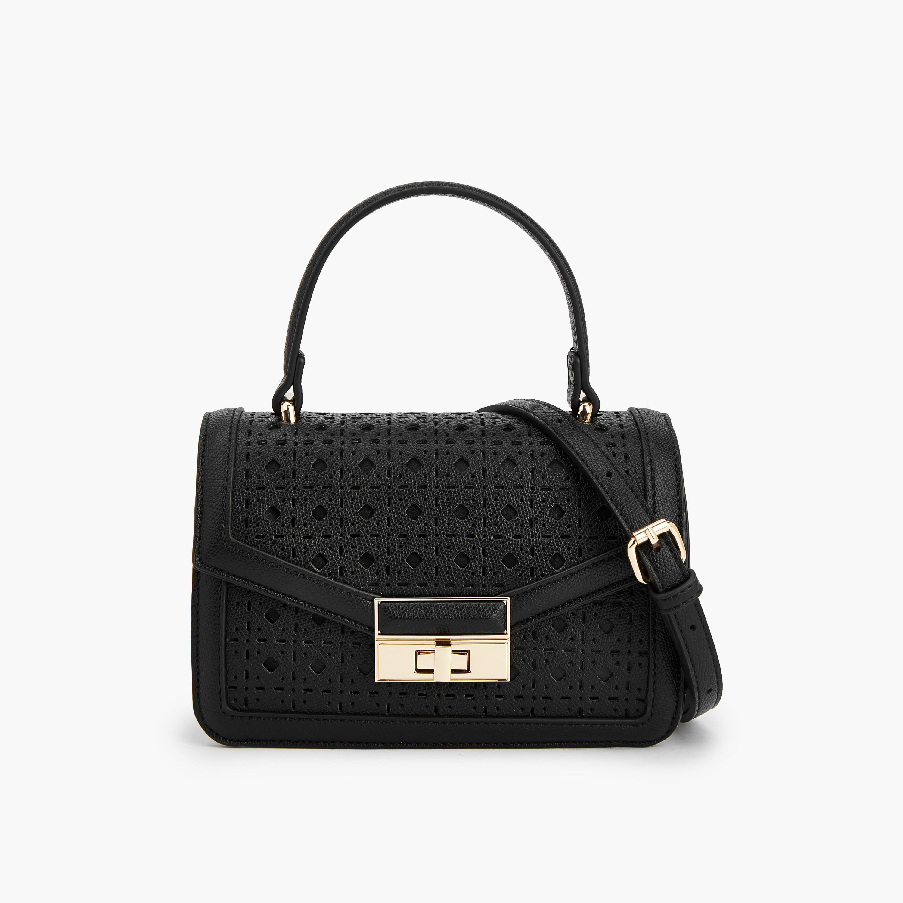 Flora Bella Laser Cut Crossbody Bag with Top Handle-women-bagsandwallets-handbags-image-1