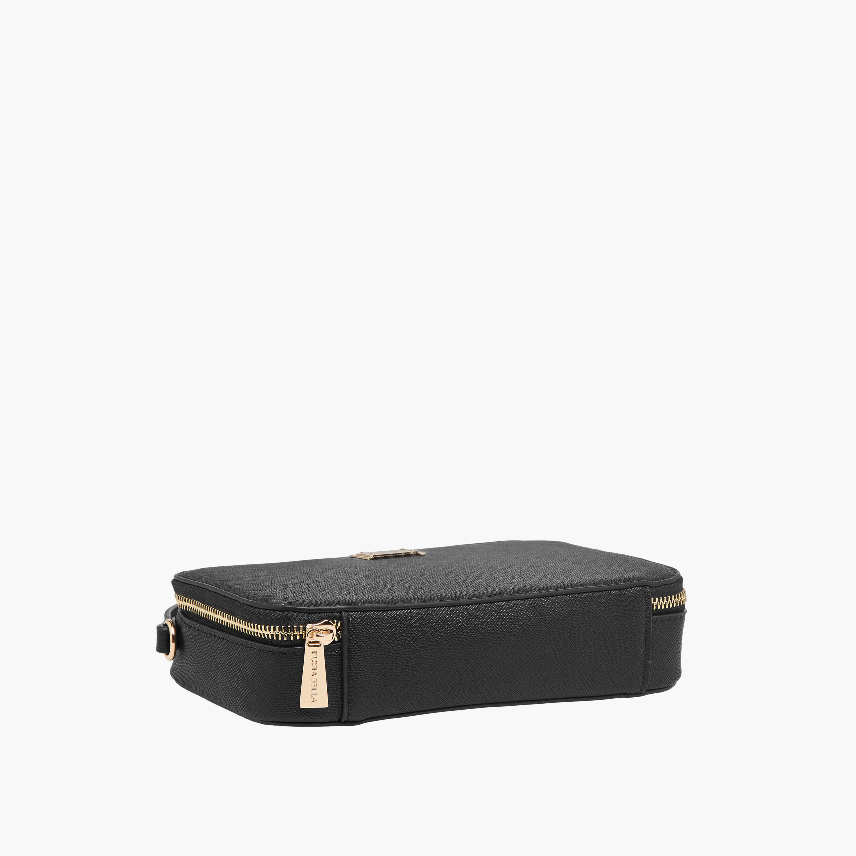 Flora Bella Textured Crossbody Bag with Chain Strap and Zip Closure-women-bagsandwallets-handbags-image-6