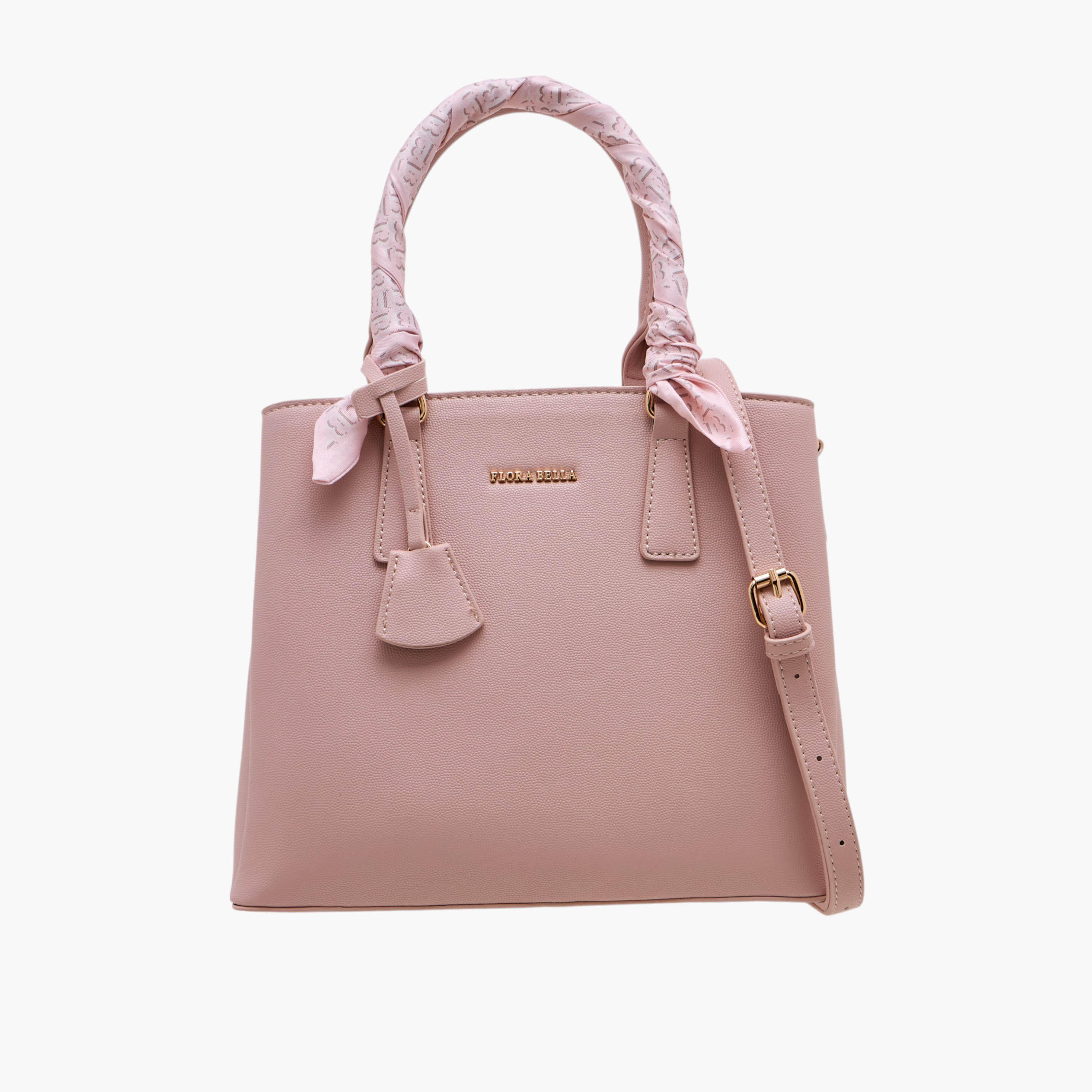 شنطة توتي بزينة وشاح ومقبض مزدوج وسحاب إغلاق من فلورا بيلا-women-bagsandwallets-handbags-image-1