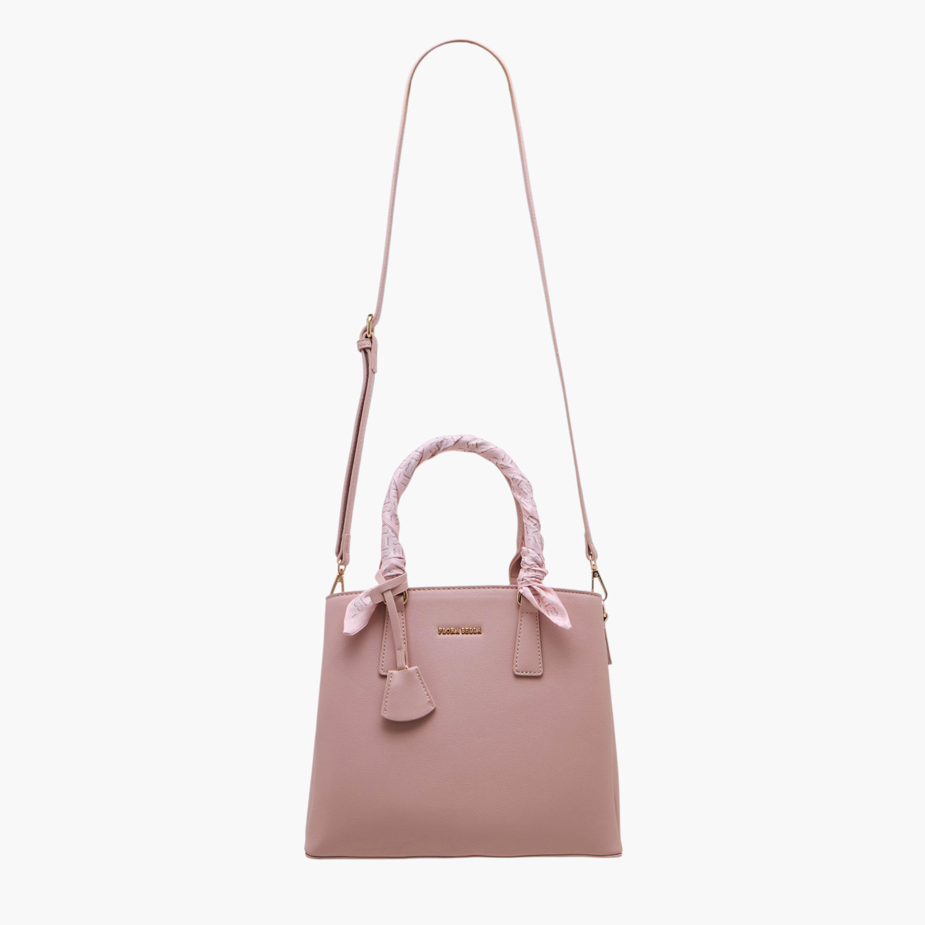 شنطة توتي بزينة وشاح ومقبض مزدوج وسحاب إغلاق من فلورا بيلا-women-bagsandwallets-handbags-image-2